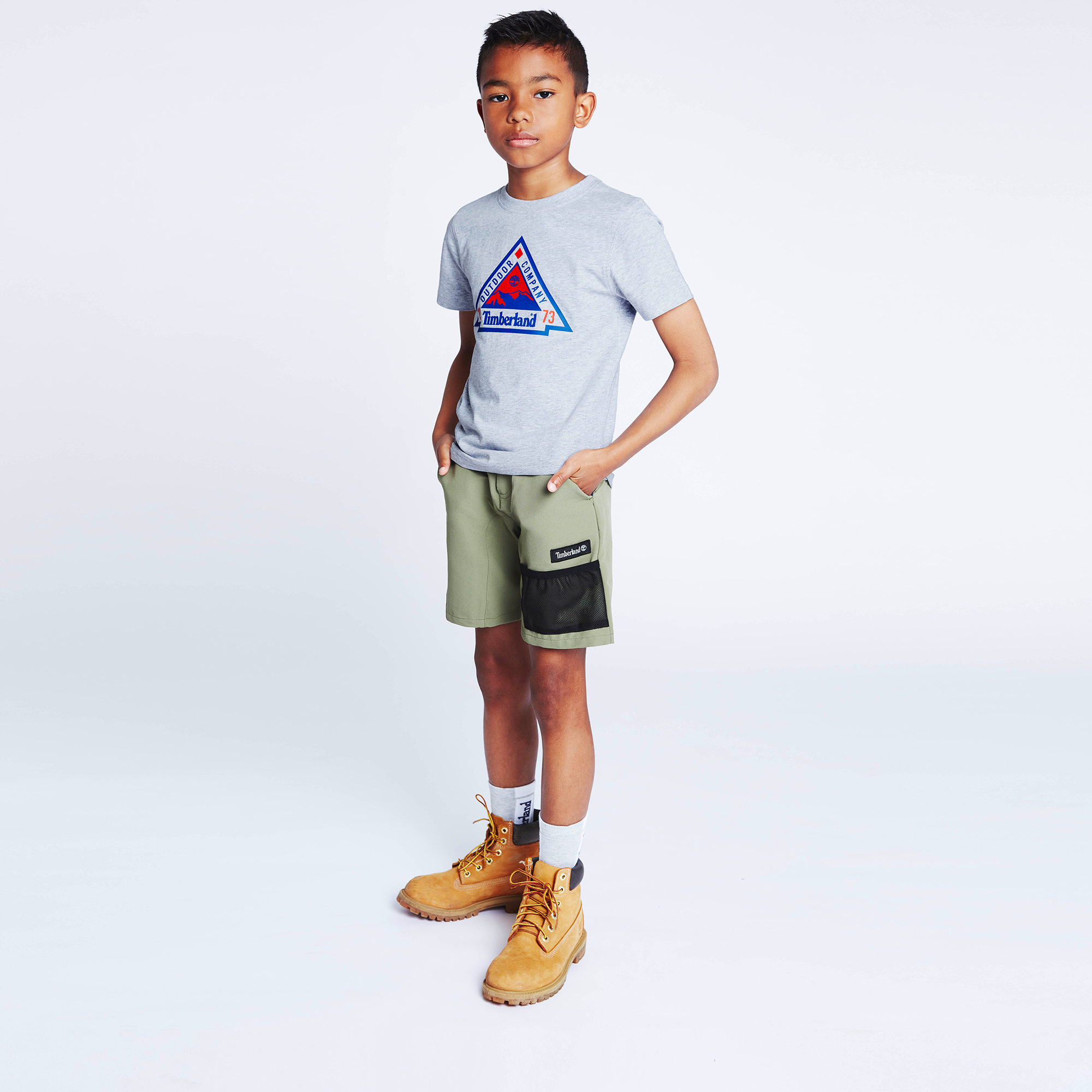 T-shirt with mountain print TIMBERLAND for BOY