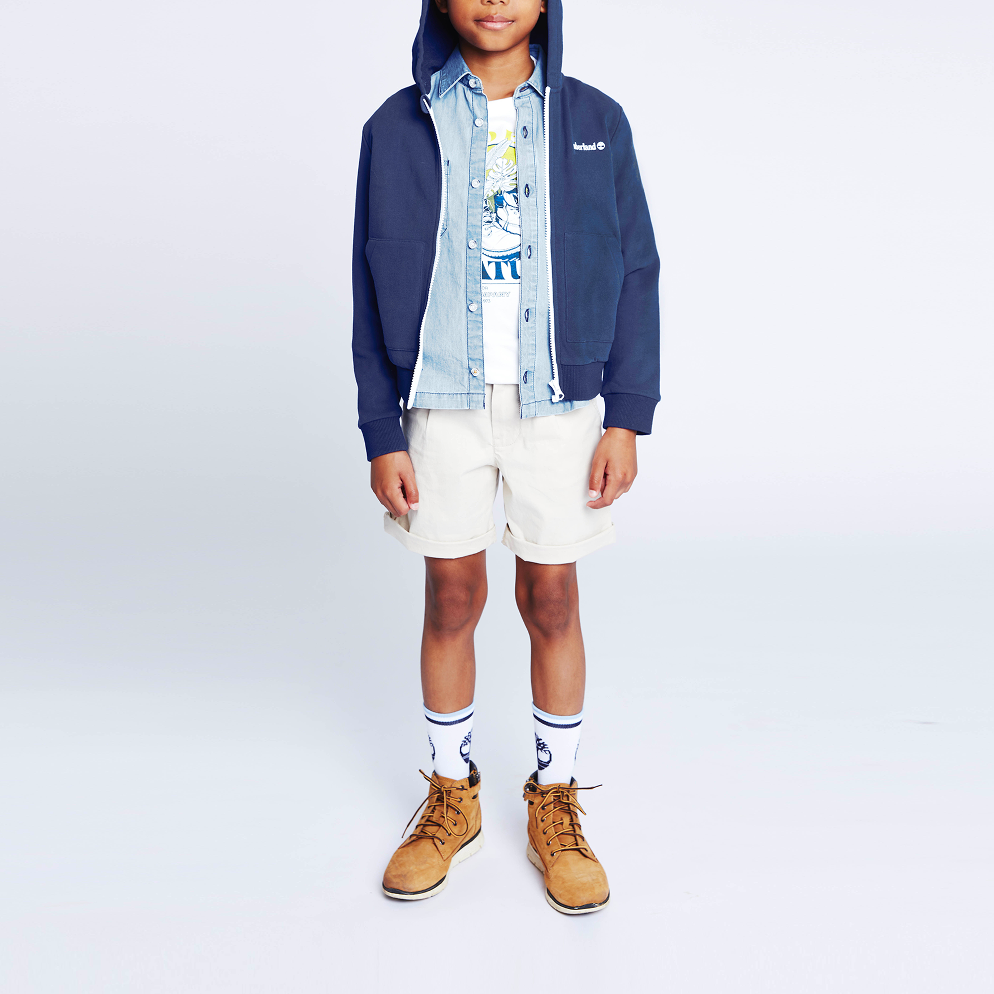 Hooded jogging cardigan TIMBERLAND for BOY