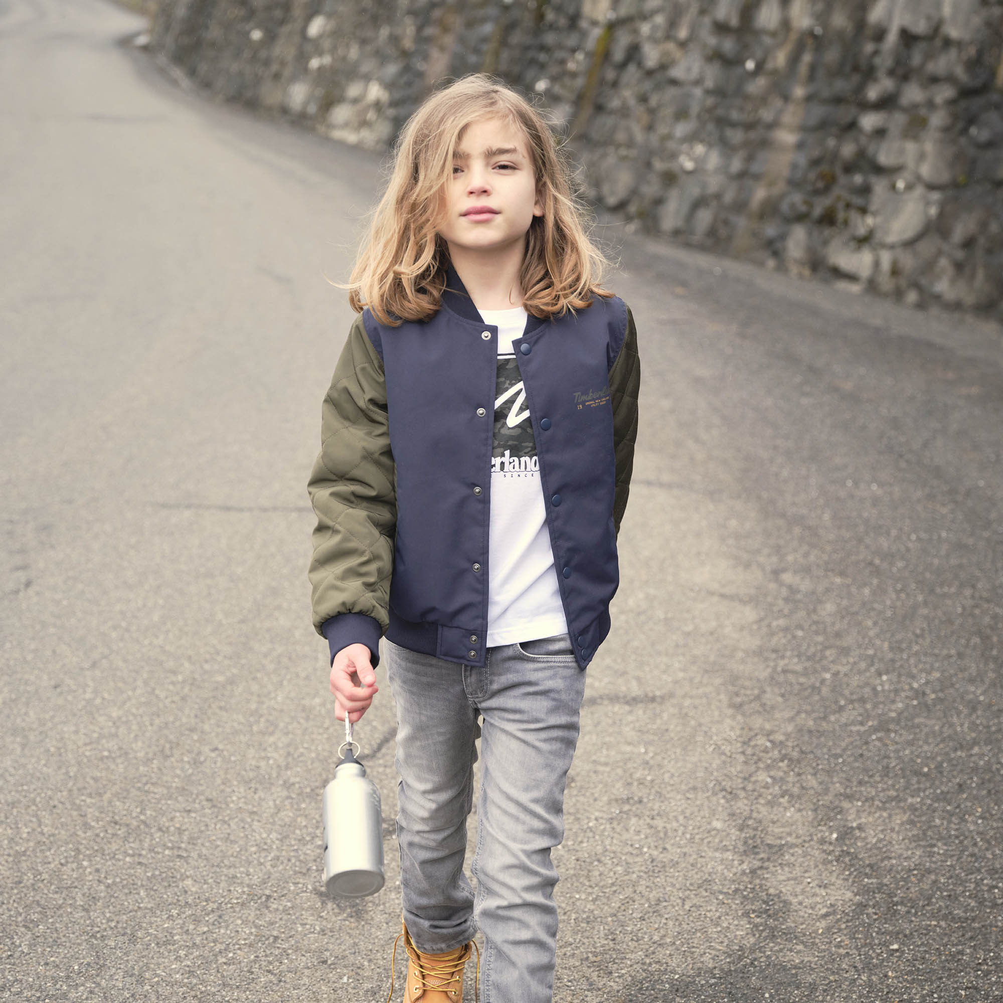 Water-repellent bomber jacket TIMBERLAND for BOY