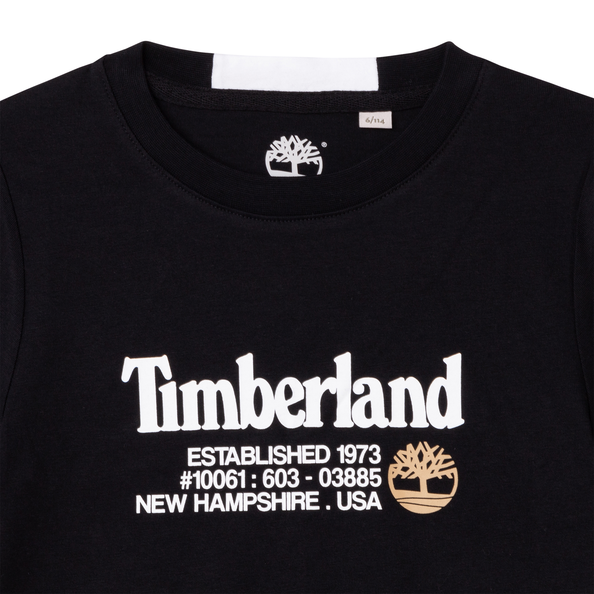 T-shirt van jersey-katoen met opdruk TIMBERLAND Voor