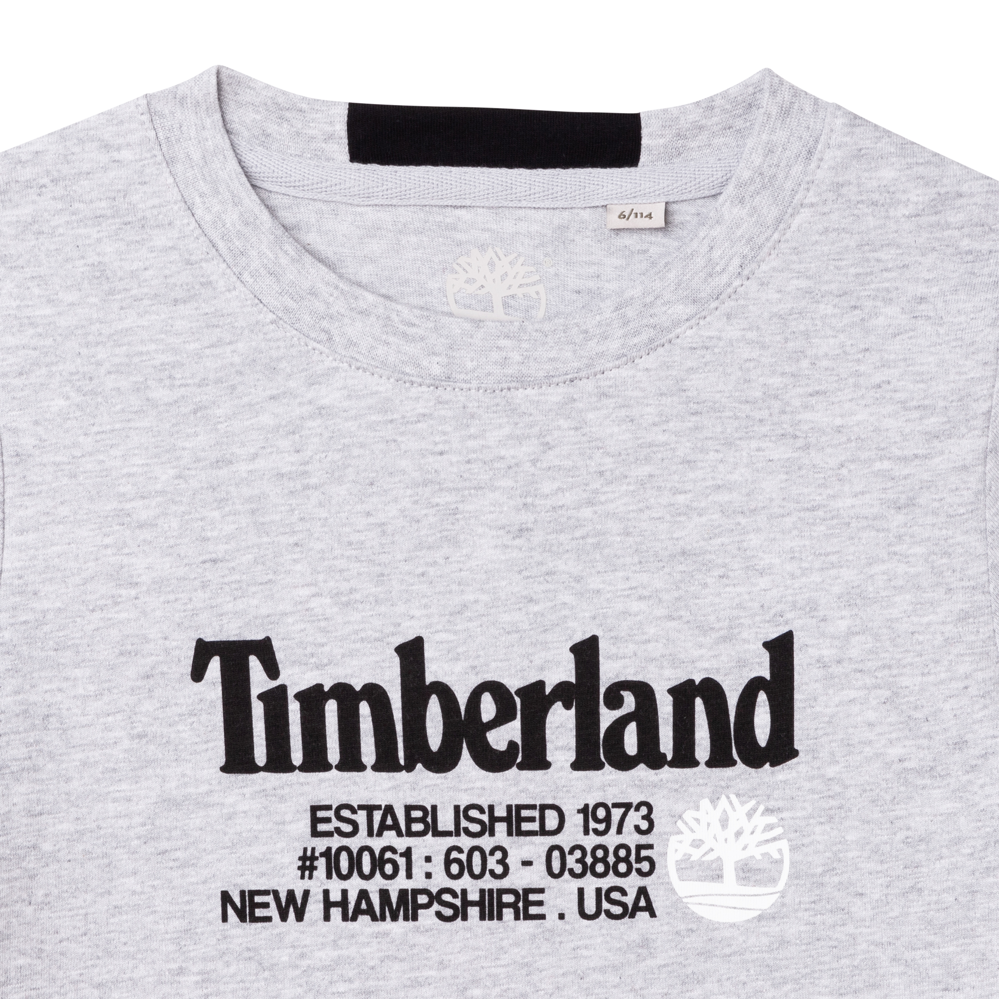 T-shirt van jersey-katoen met opdruk TIMBERLAND Voor