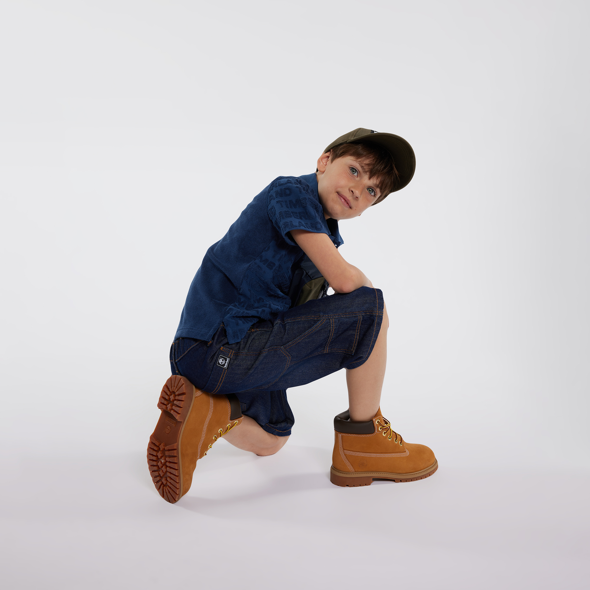 Short-sleeved terry polo shirt TIMBERLAND for BOY