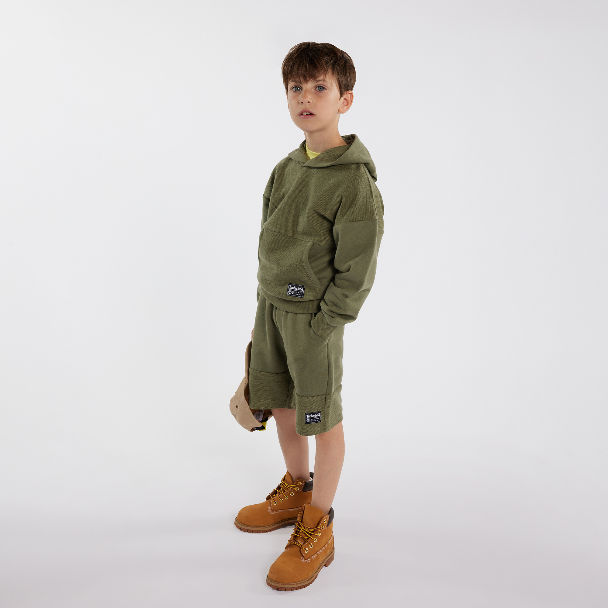 Textured fleece Bermuda shorts TIMBERLAND for BOY