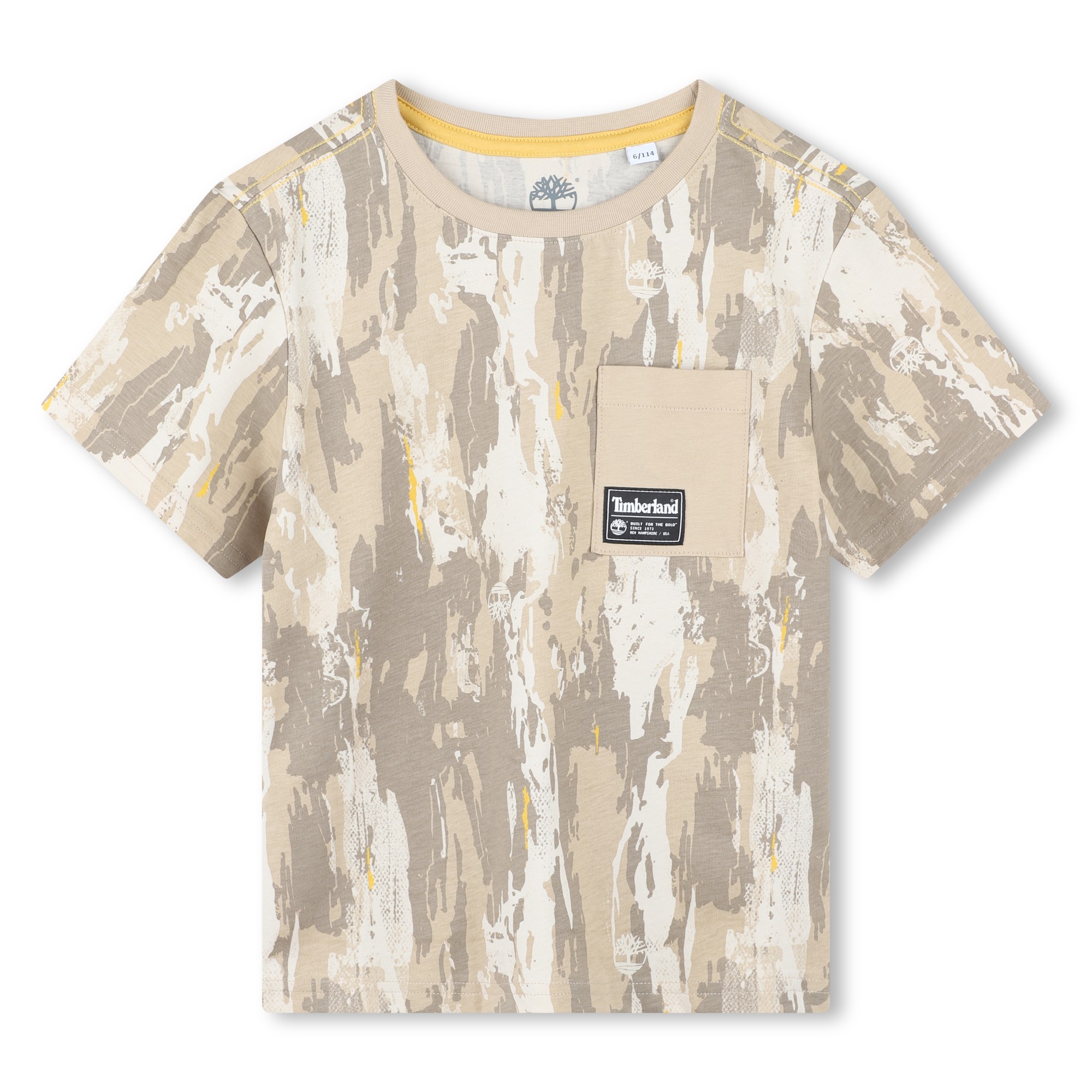 Baumwoll-T-Shirt mit Tasche TIMBERLAND Für JUNGE