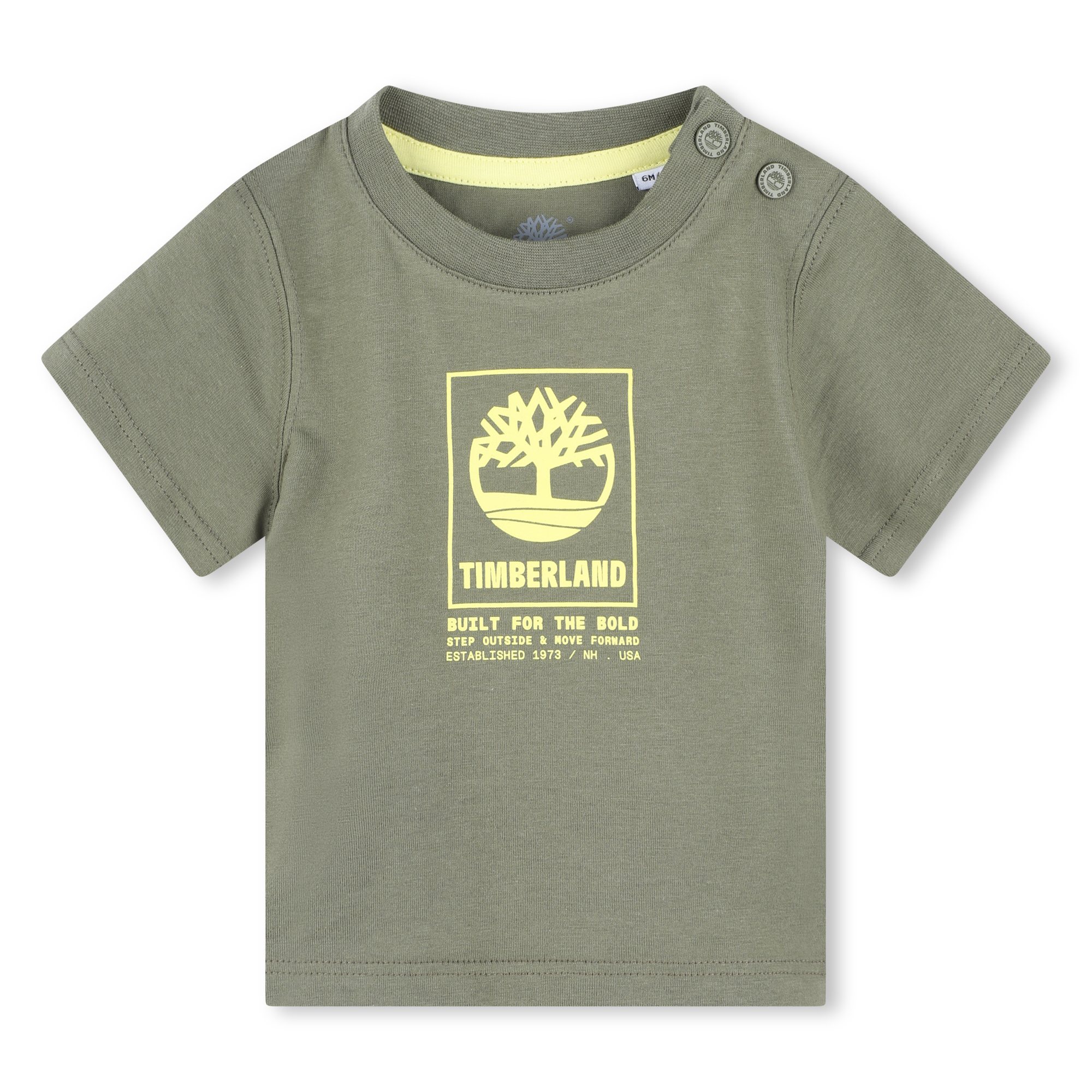 Katoenen T-shirt (drukknopen) TIMBERLAND Voor