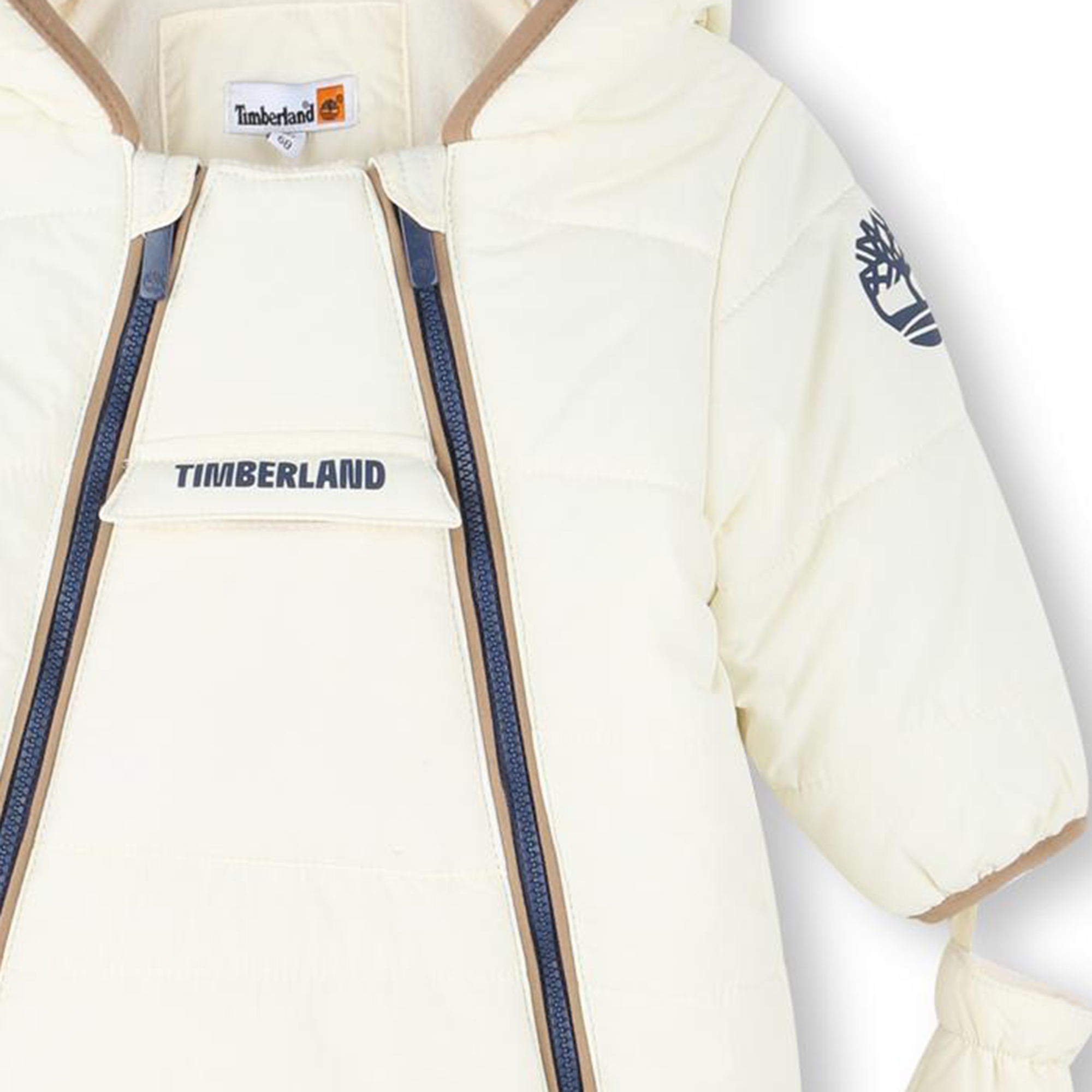 TIMBERLAND Wasserabweisender Overall baby beige Kids around