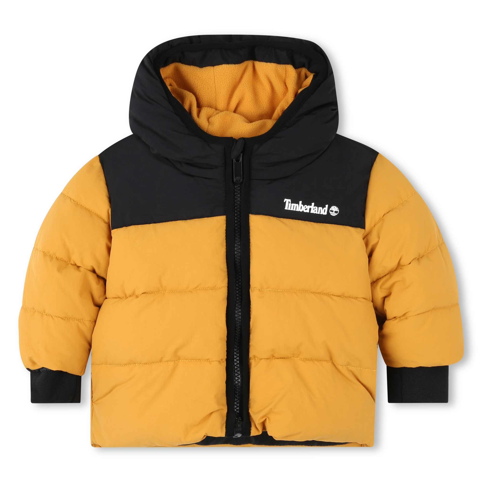 TIMBERLAND Doudoune a capuche deperlante bebe jaune Kids around