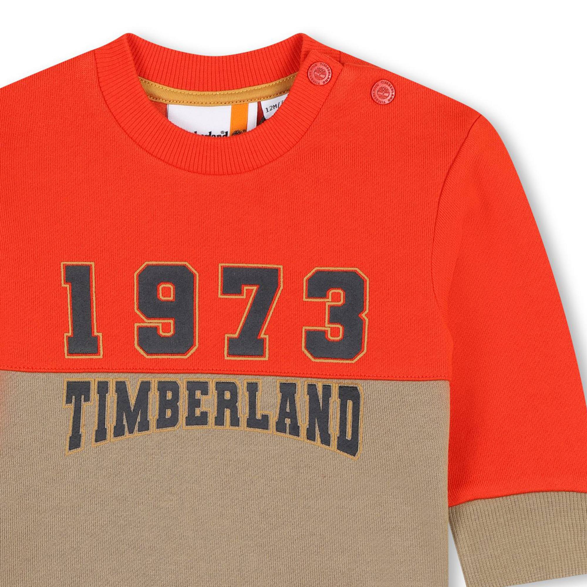 Fleece sweatshirt met print TIMBERLAND Voor