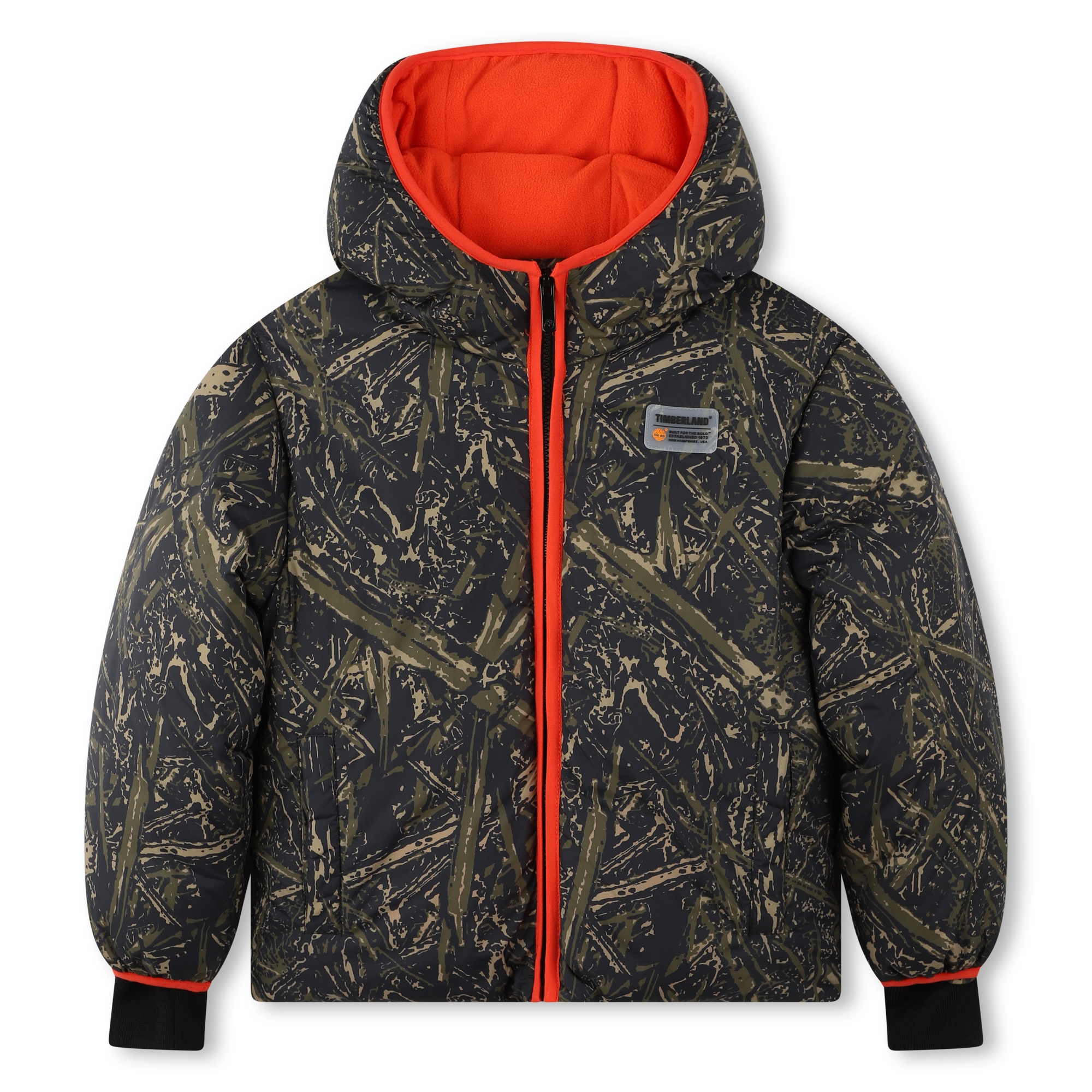 Parka with logo print on back TIMBERLAND for BOY