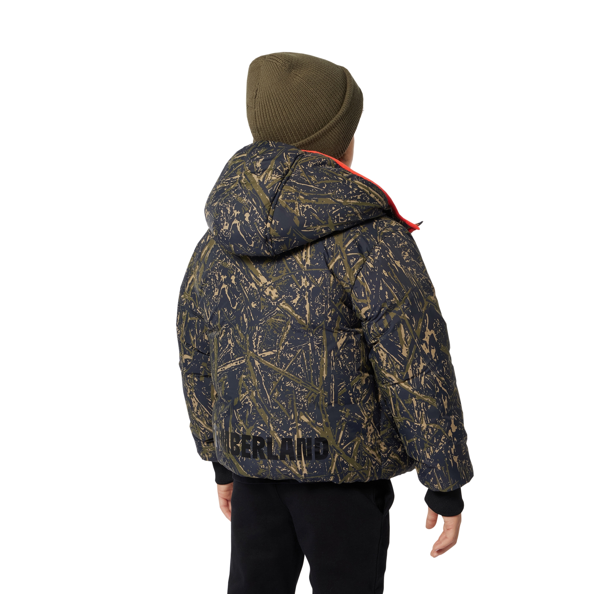 Parka with logo print on back TIMBERLAND for BOY