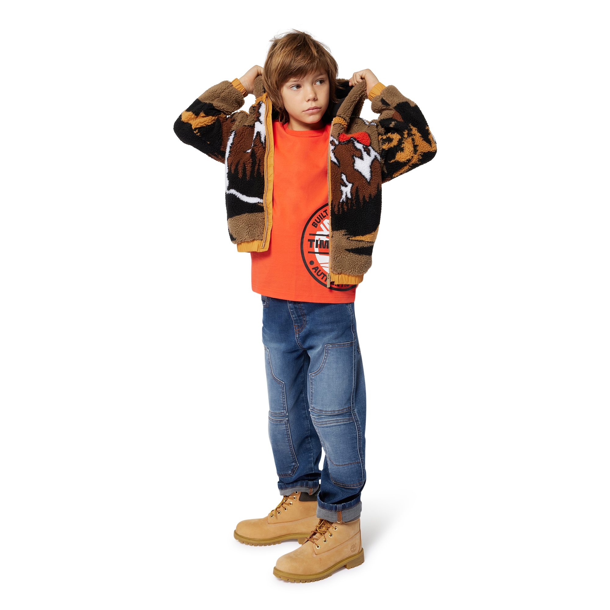 T-shirt with logo print TIMBERLAND for BOY