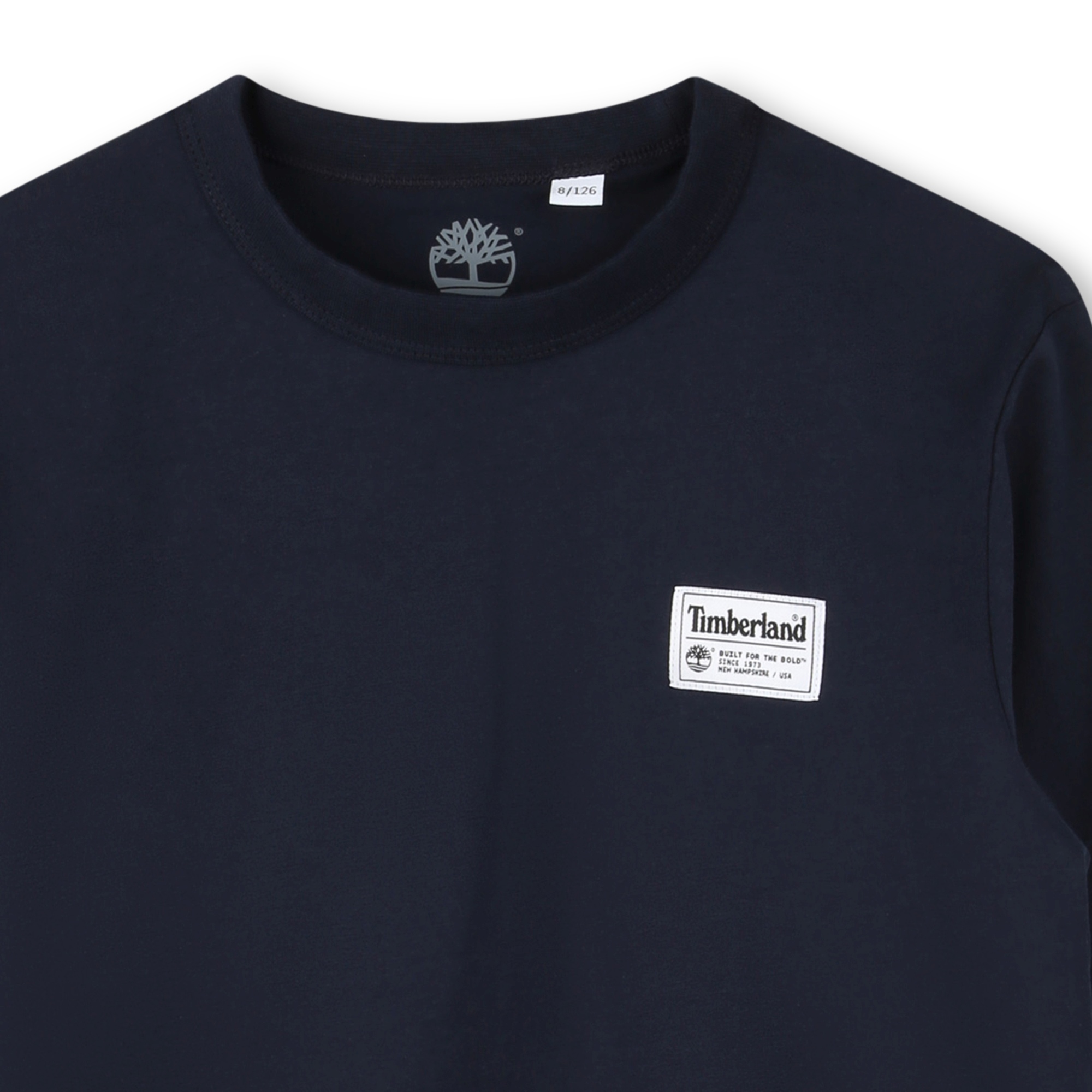 Plain T-shirt with label TIMBERLAND for BOY