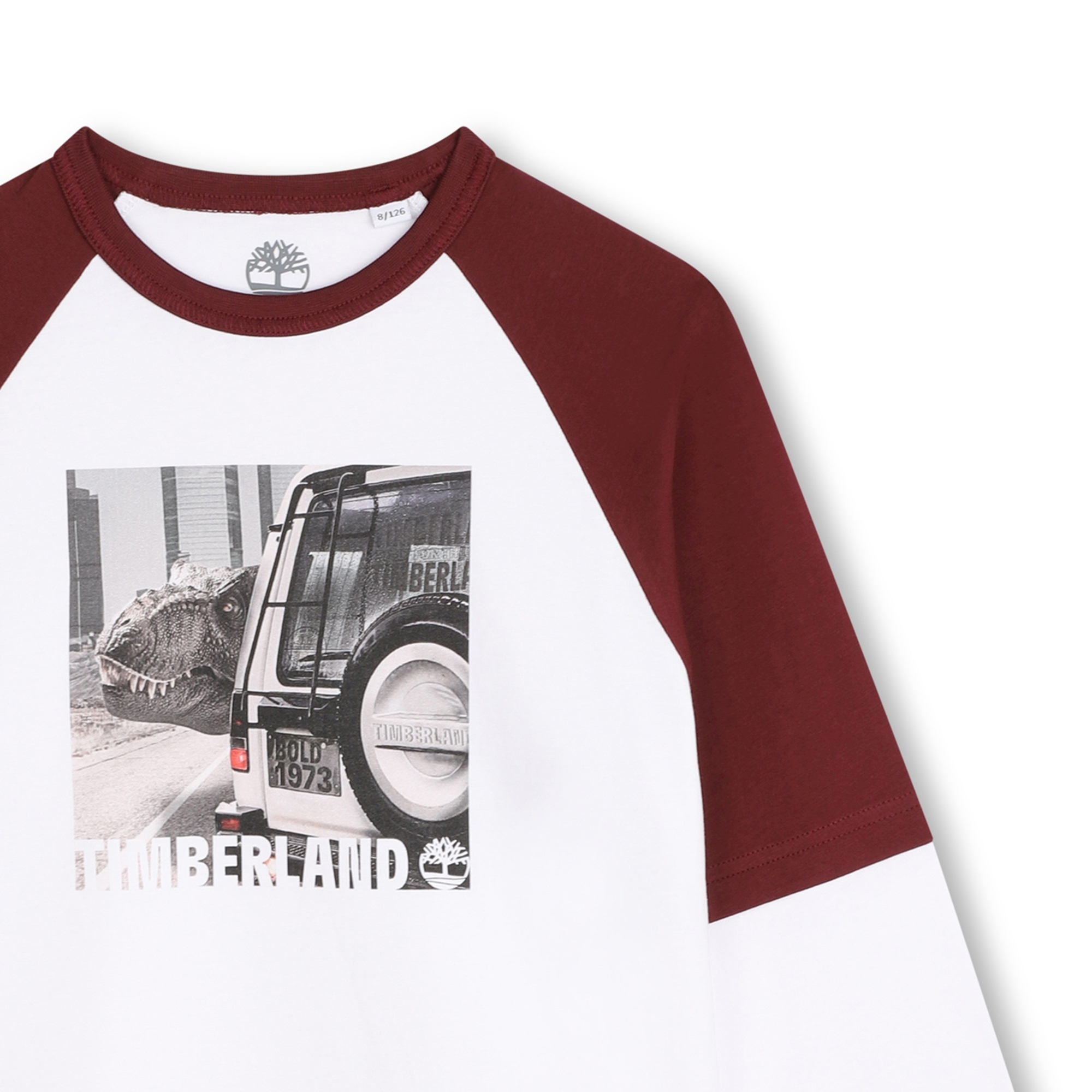 T-shirt bicolore con stampa TIMBERLAND Per RAGAZZO