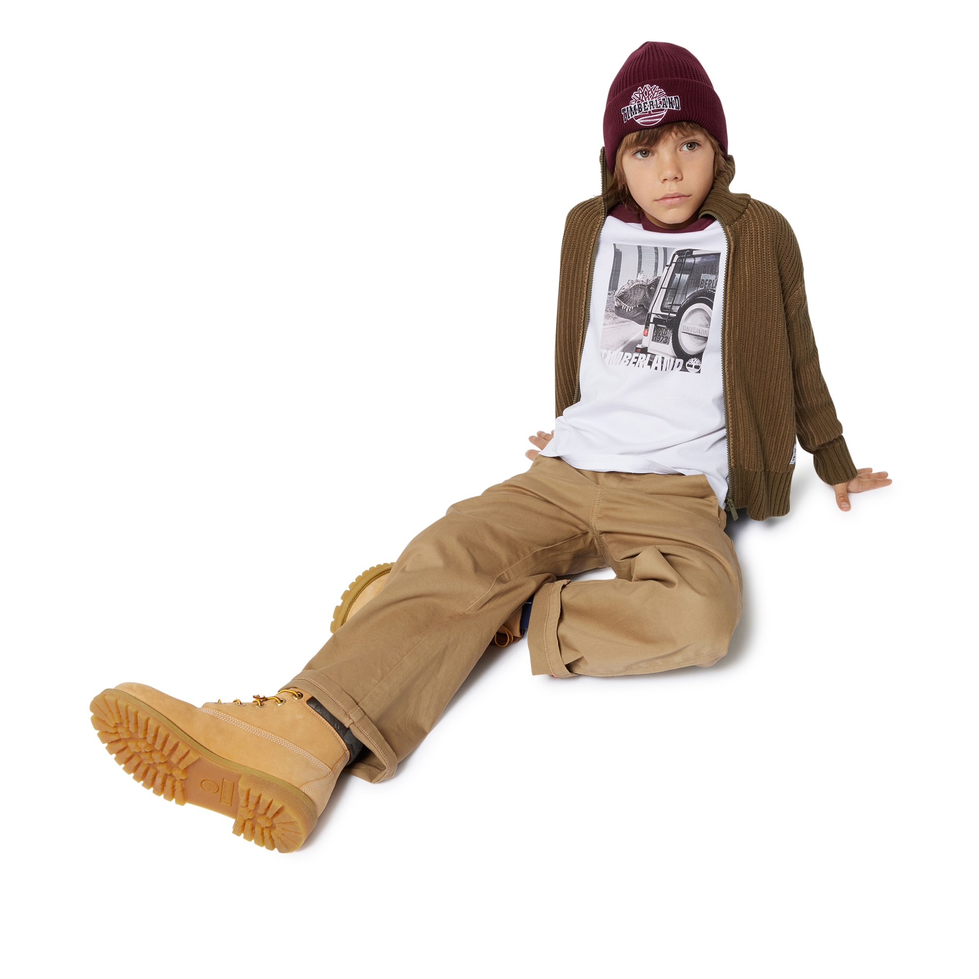 Two-tone T-shirt with print TIMBERLAND for BOY