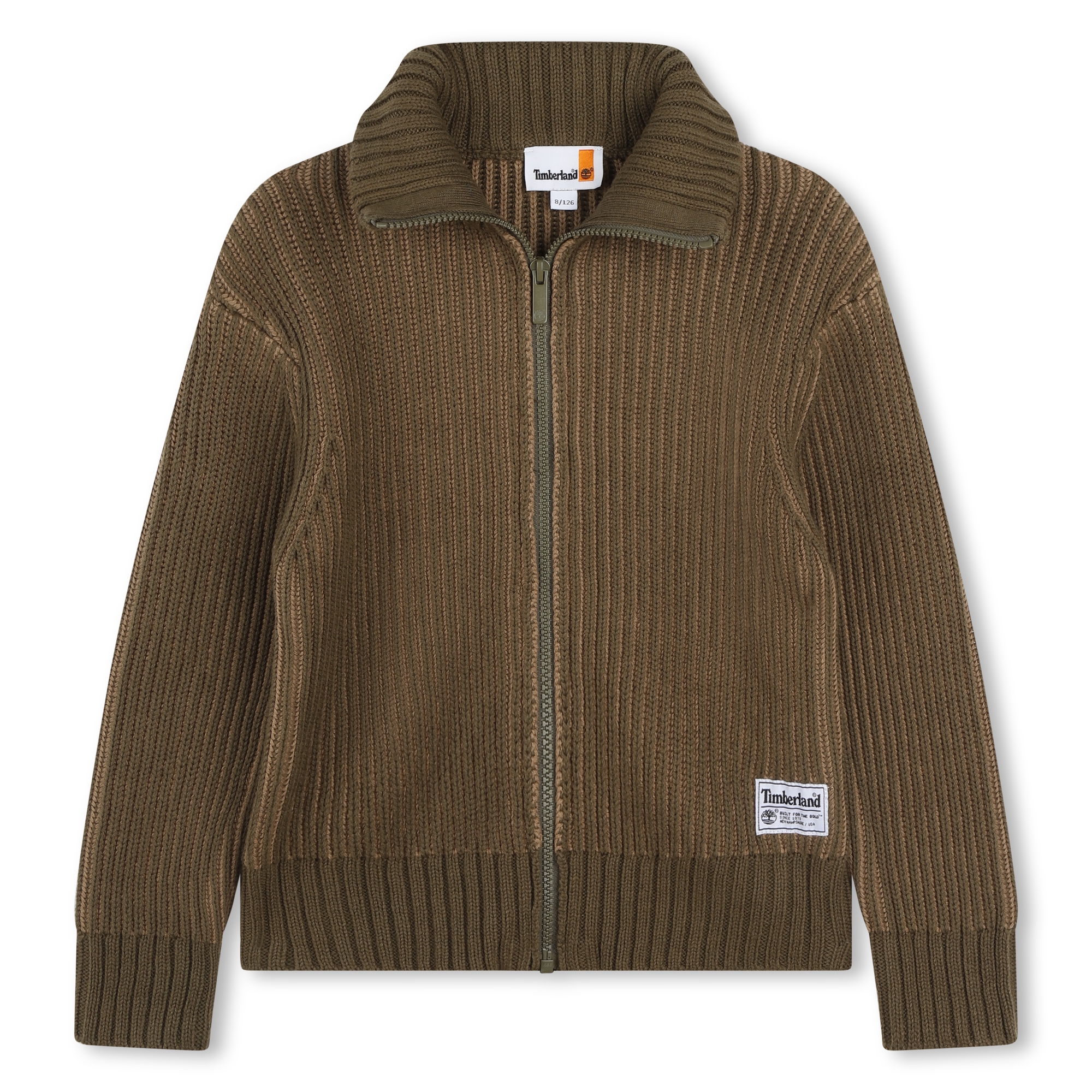 Cardigan zippé en tricot TIMBERLAND pour GARCON