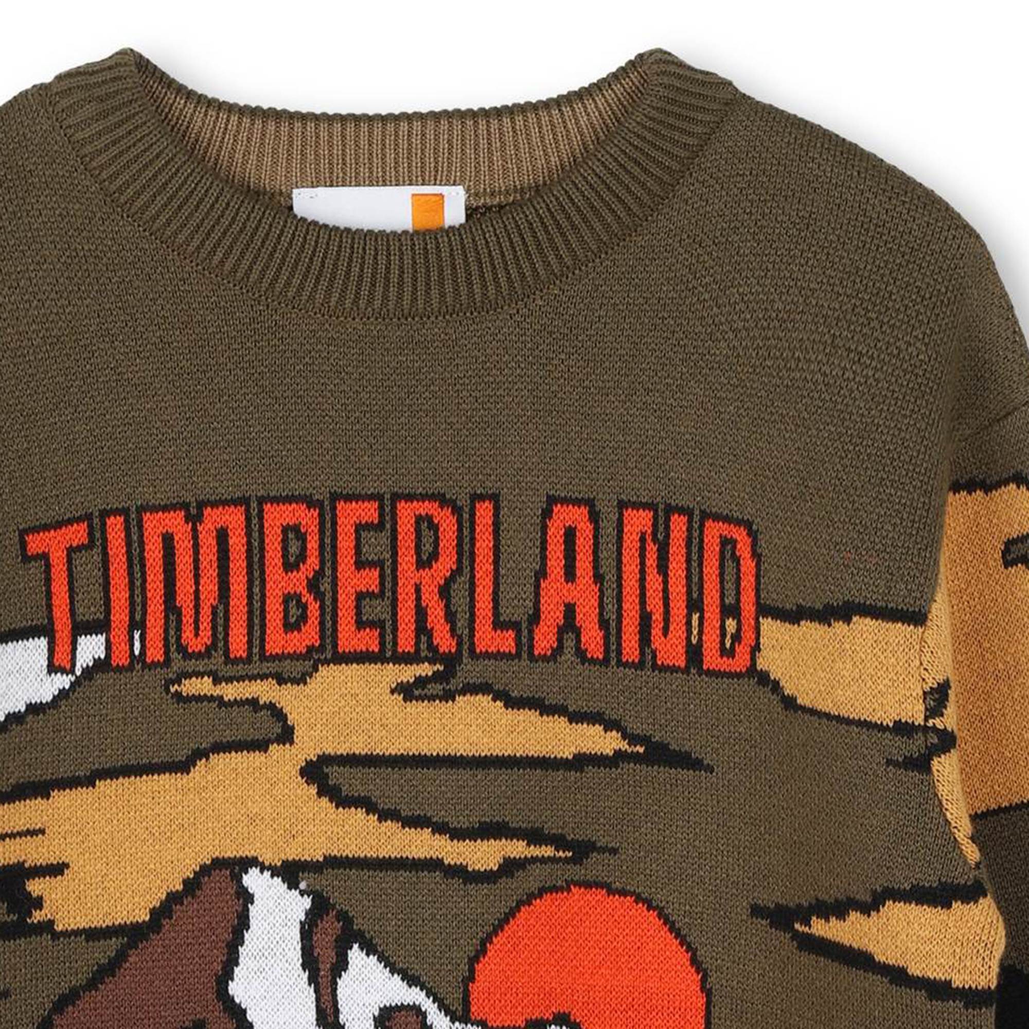 Jersey de algodón y lana TIMBERLAND para NIÑO