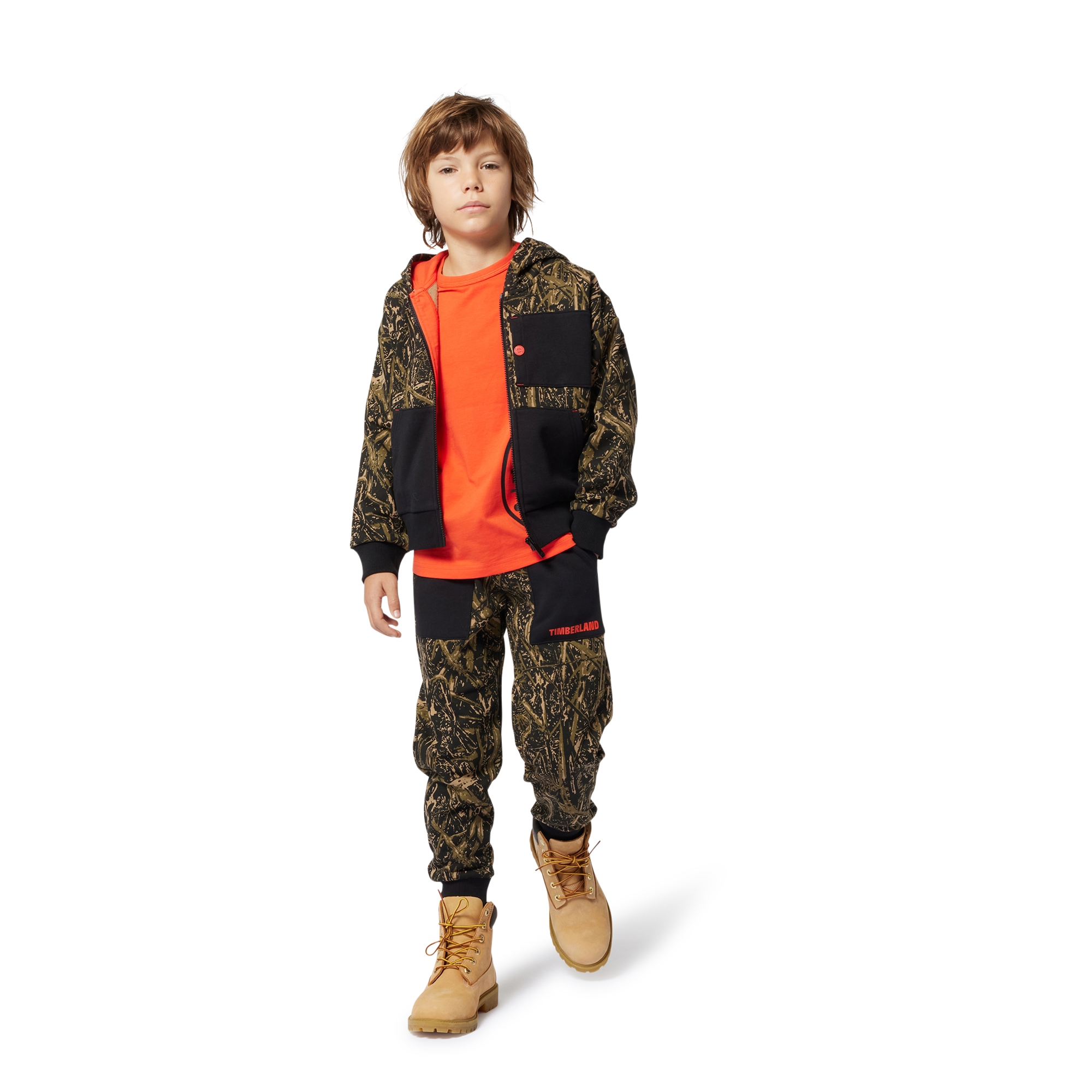 Cardigan molletonné à capuche TIMBERLAND pour GARCON