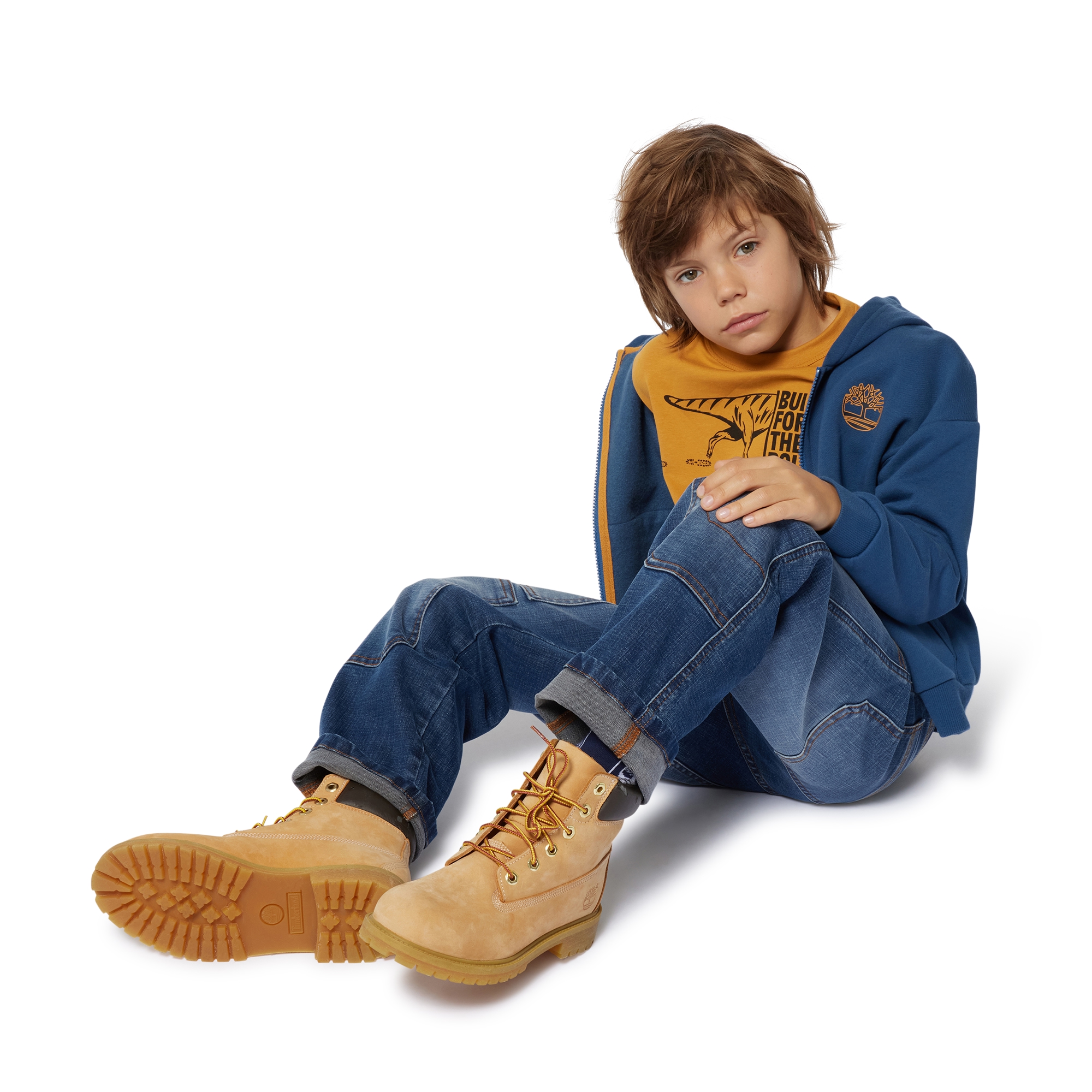 Hooded fleece cardigan TIMBERLAND for BOY