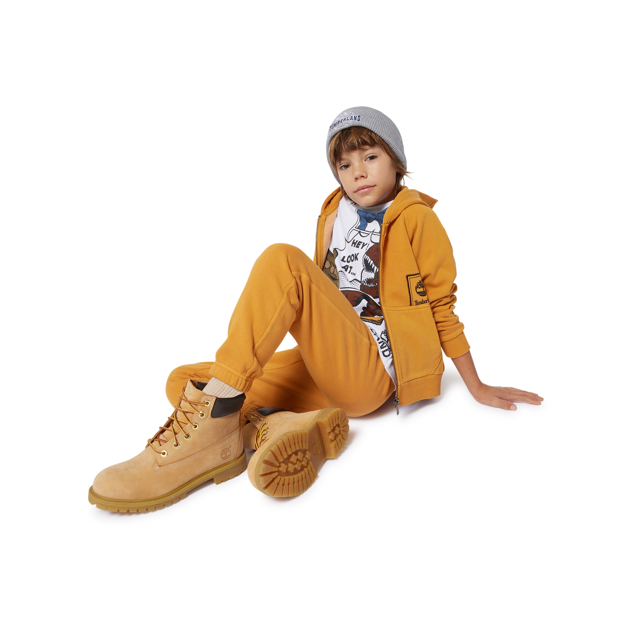 Hooded fleece cardigan TIMBERLAND for BOY