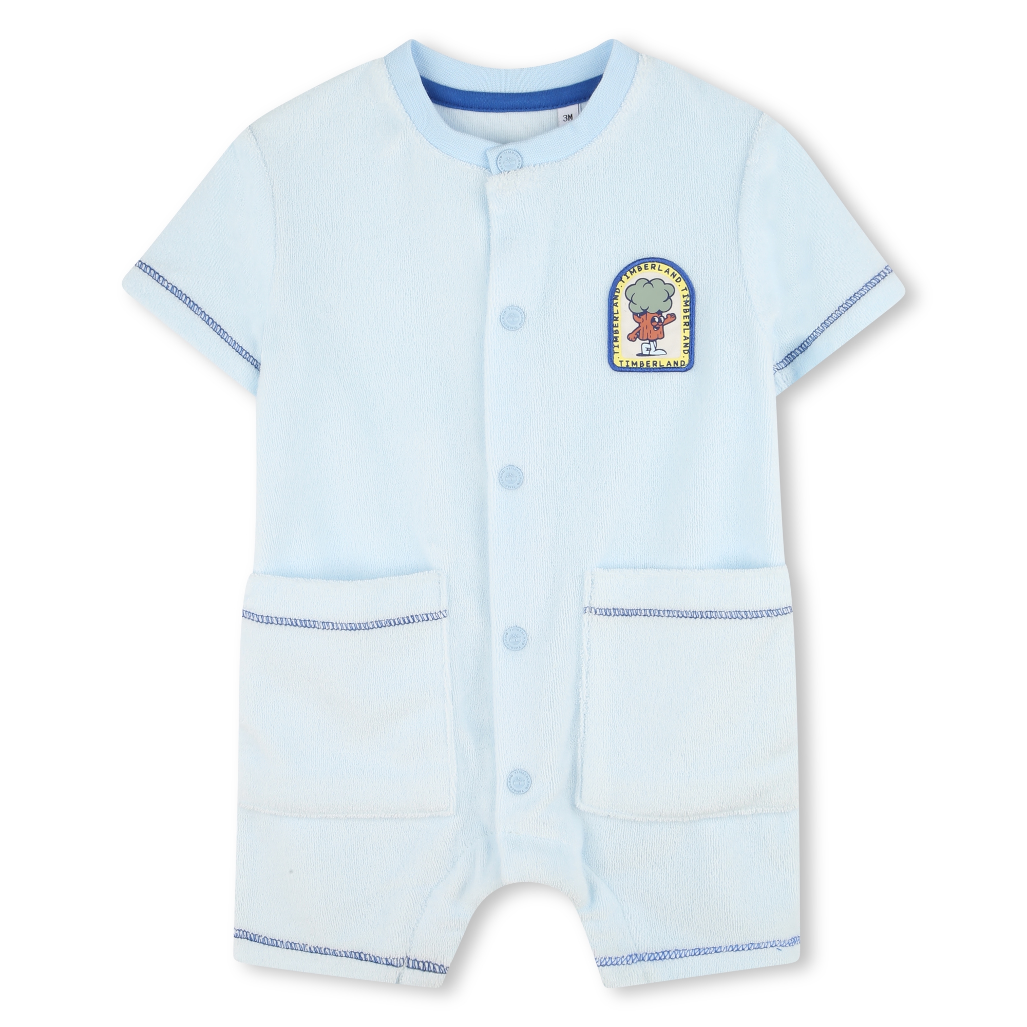 Short terry cloth romper TIMBERLAND for BOY