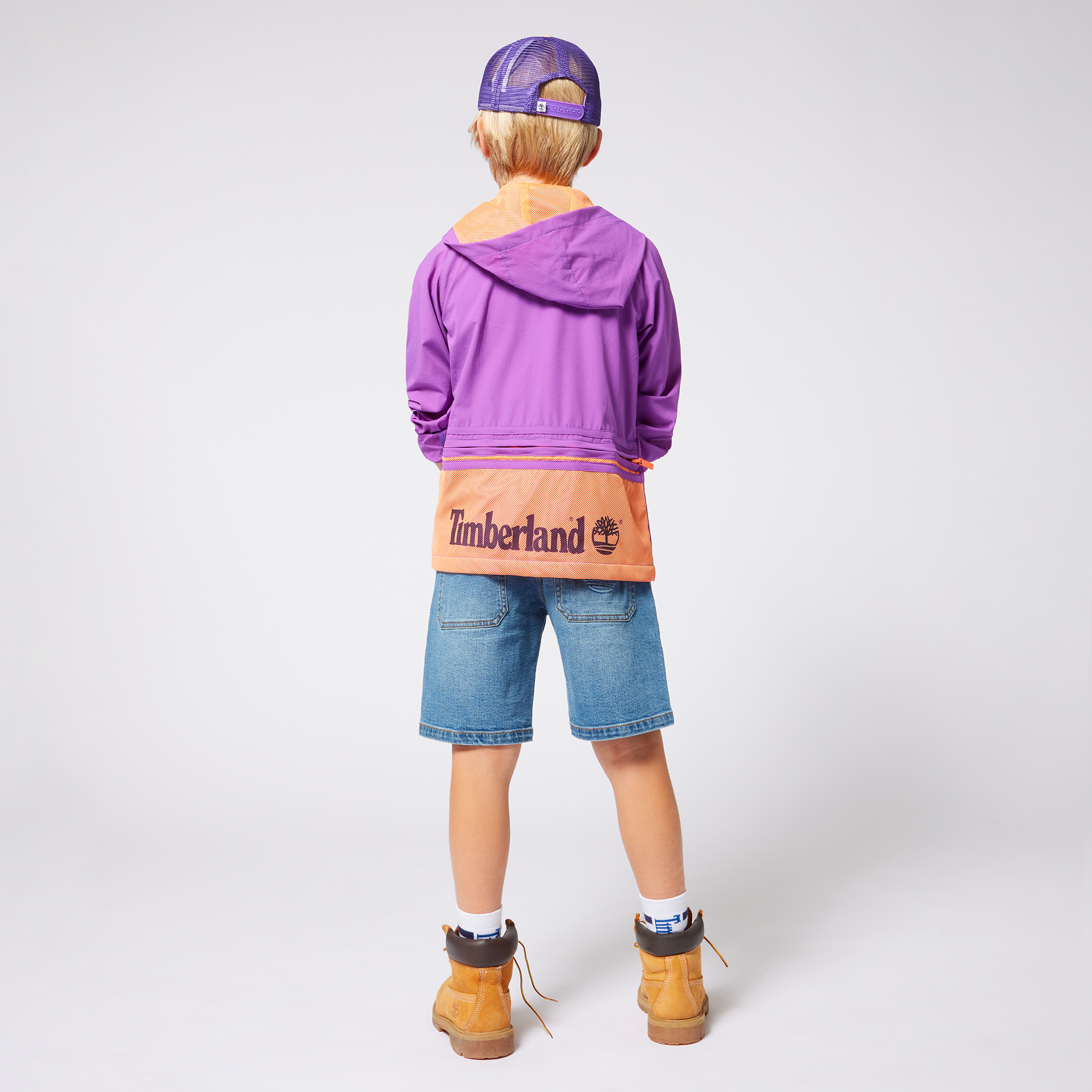 Tricolour bi-material cap TIMBERLAND for BOY