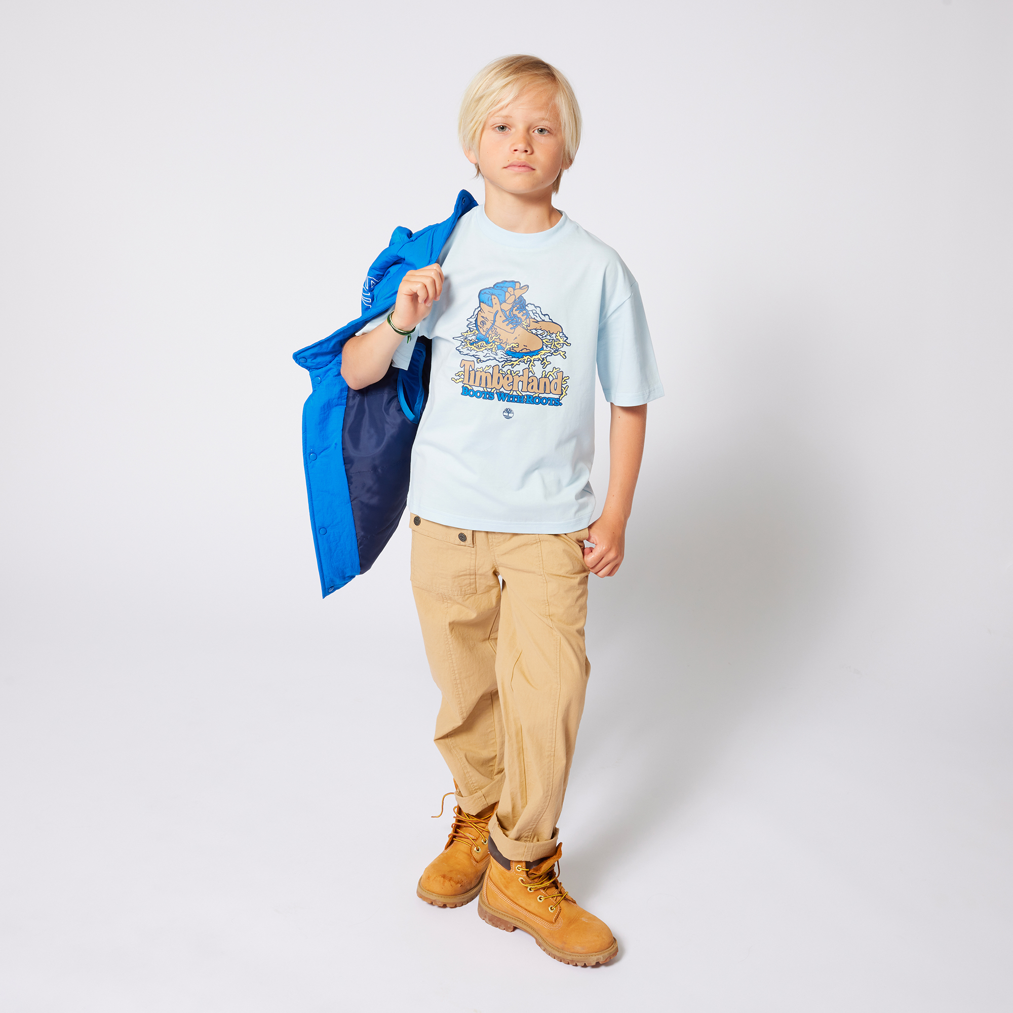 Loose T-shirt with print TIMBERLAND for BOY