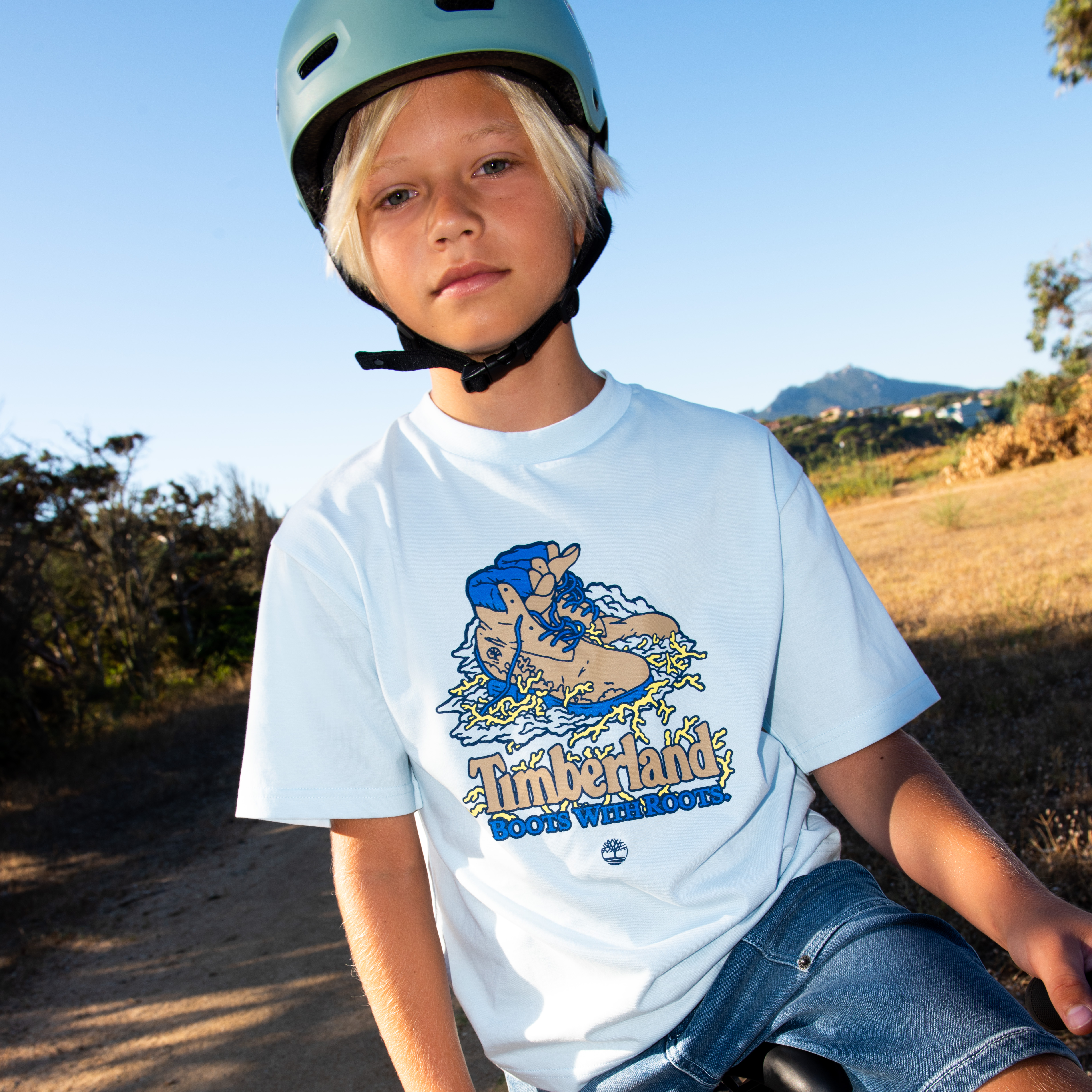 Loose T-shirt with print TIMBERLAND for BOY