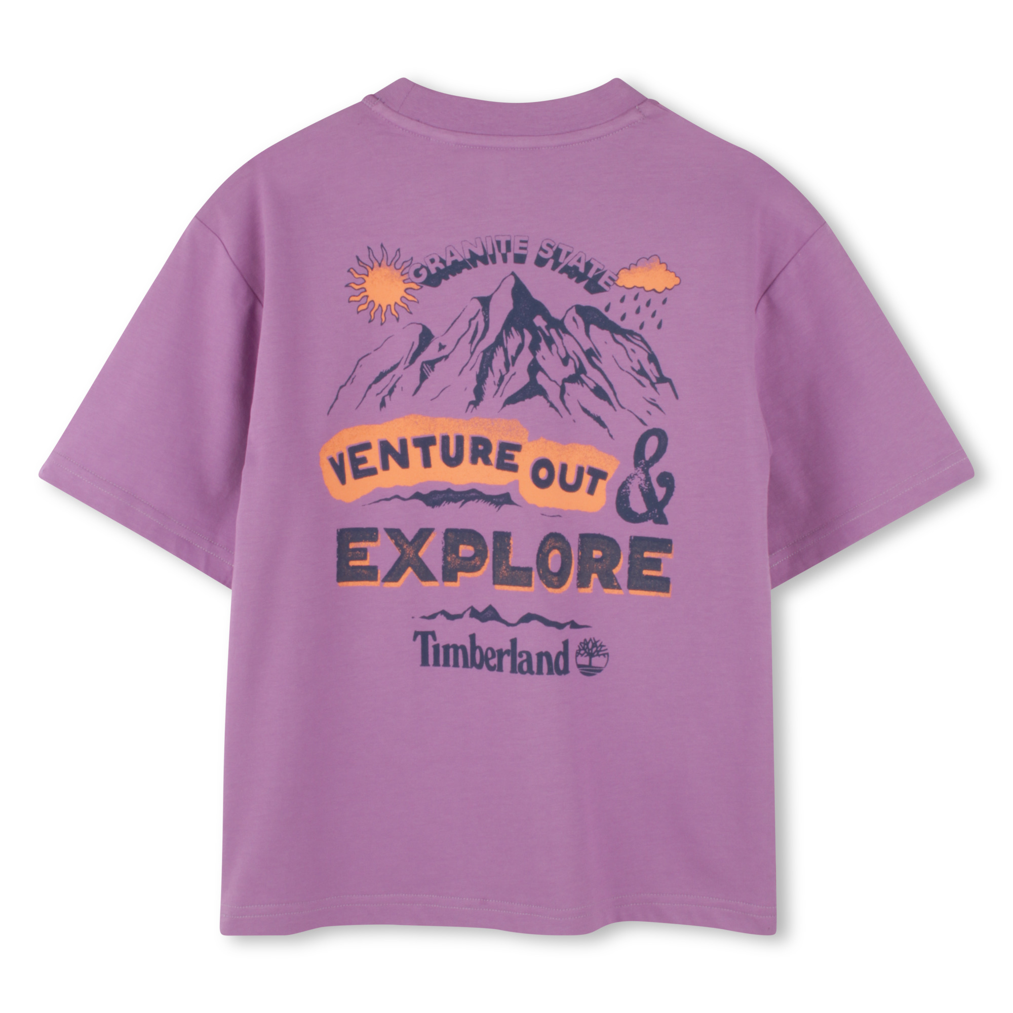 Loose mountain-print T-shirt TIMBERLAND for BOY