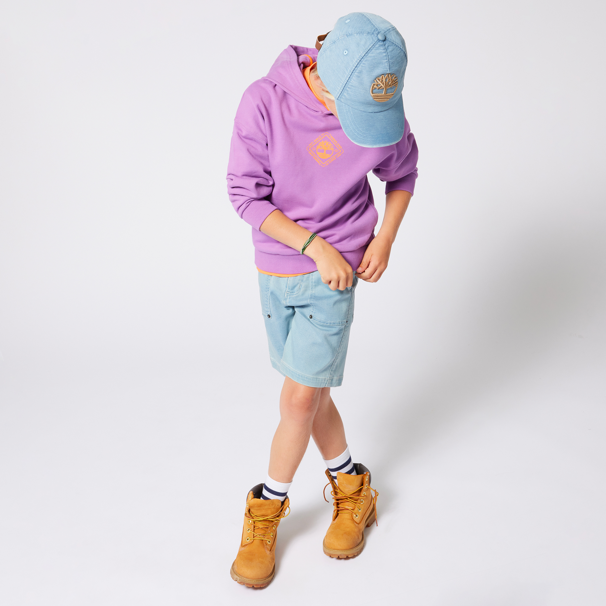 Hooded logo sweatshirt TIMBERLAND for BOY