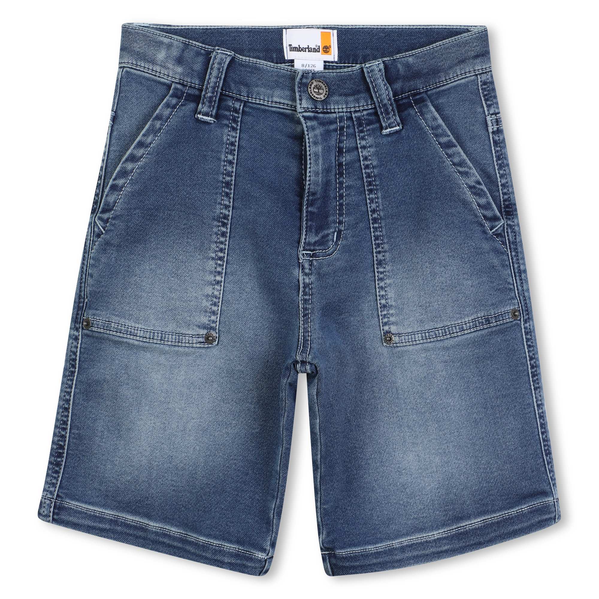 Stretch denim Bermuda shorts TIMBERLAND for BOY