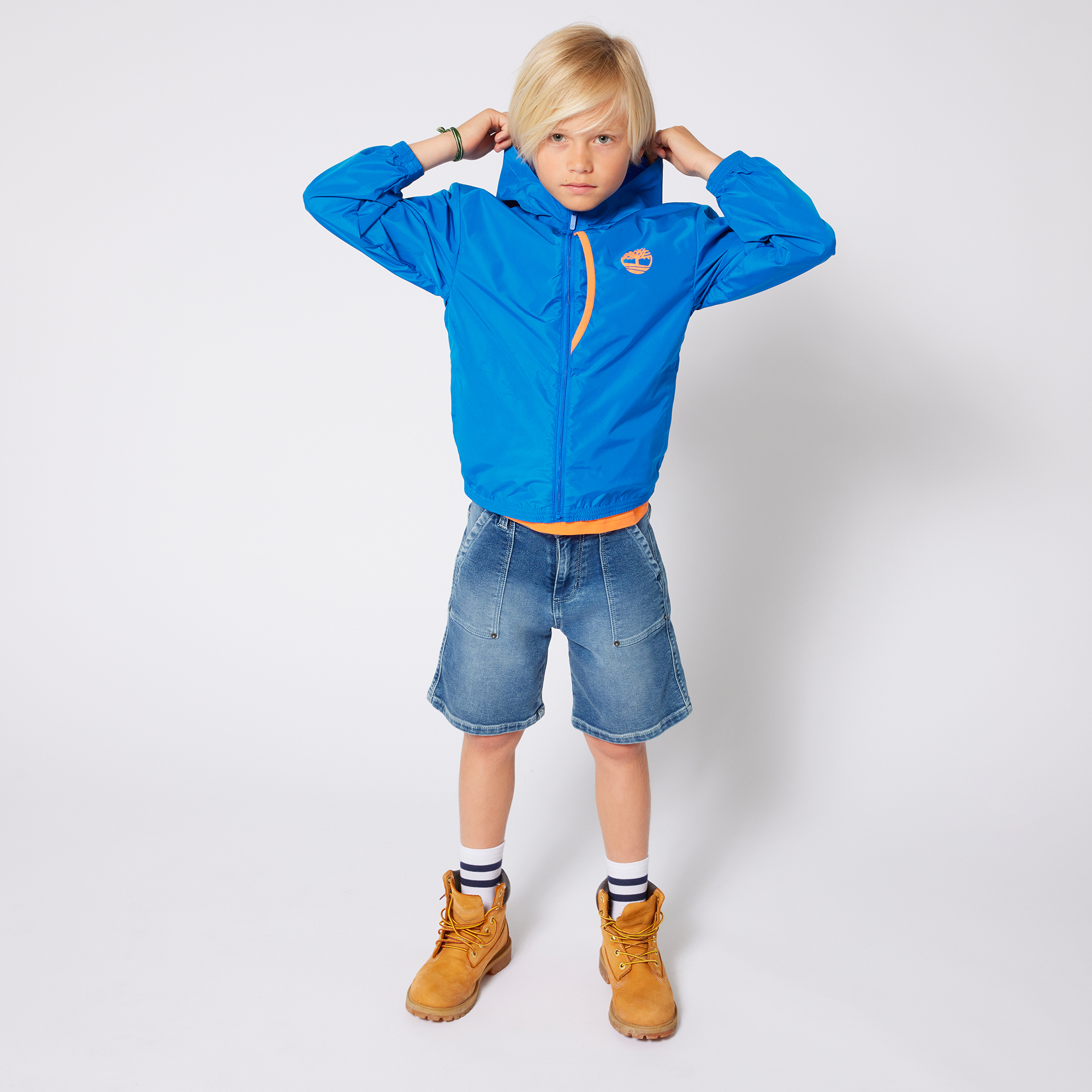 Stretch denim Bermuda shorts TIMBERLAND for BOY