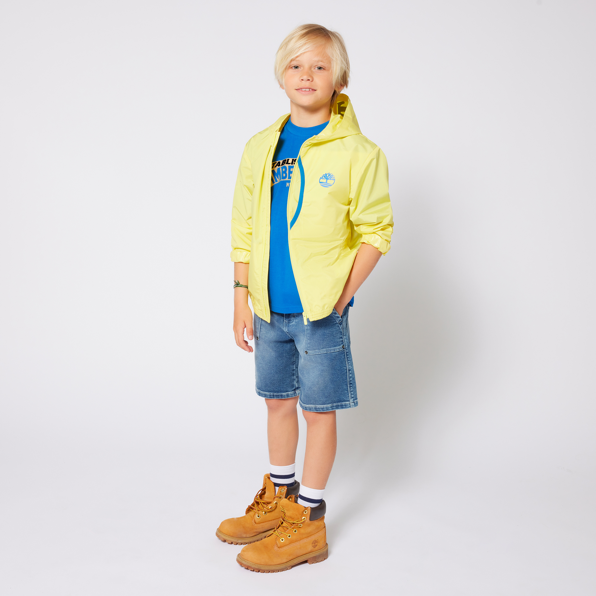 Stretch denim Bermuda shorts TIMBERLAND for BOY