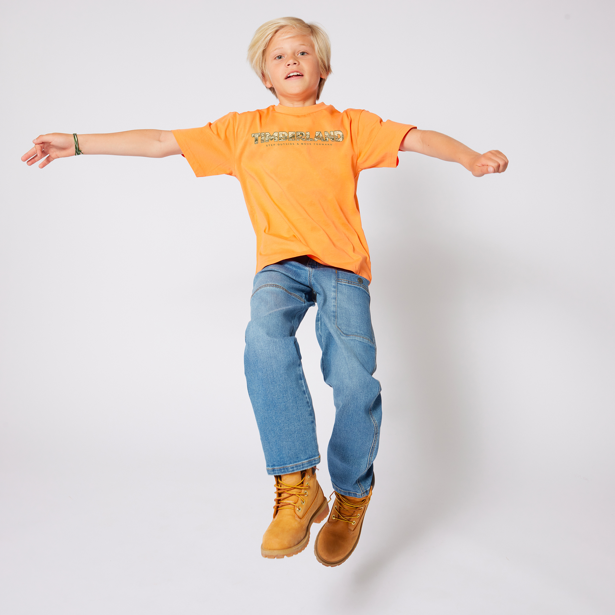 Wide adjustable-waist jeans TIMBERLAND for BOY