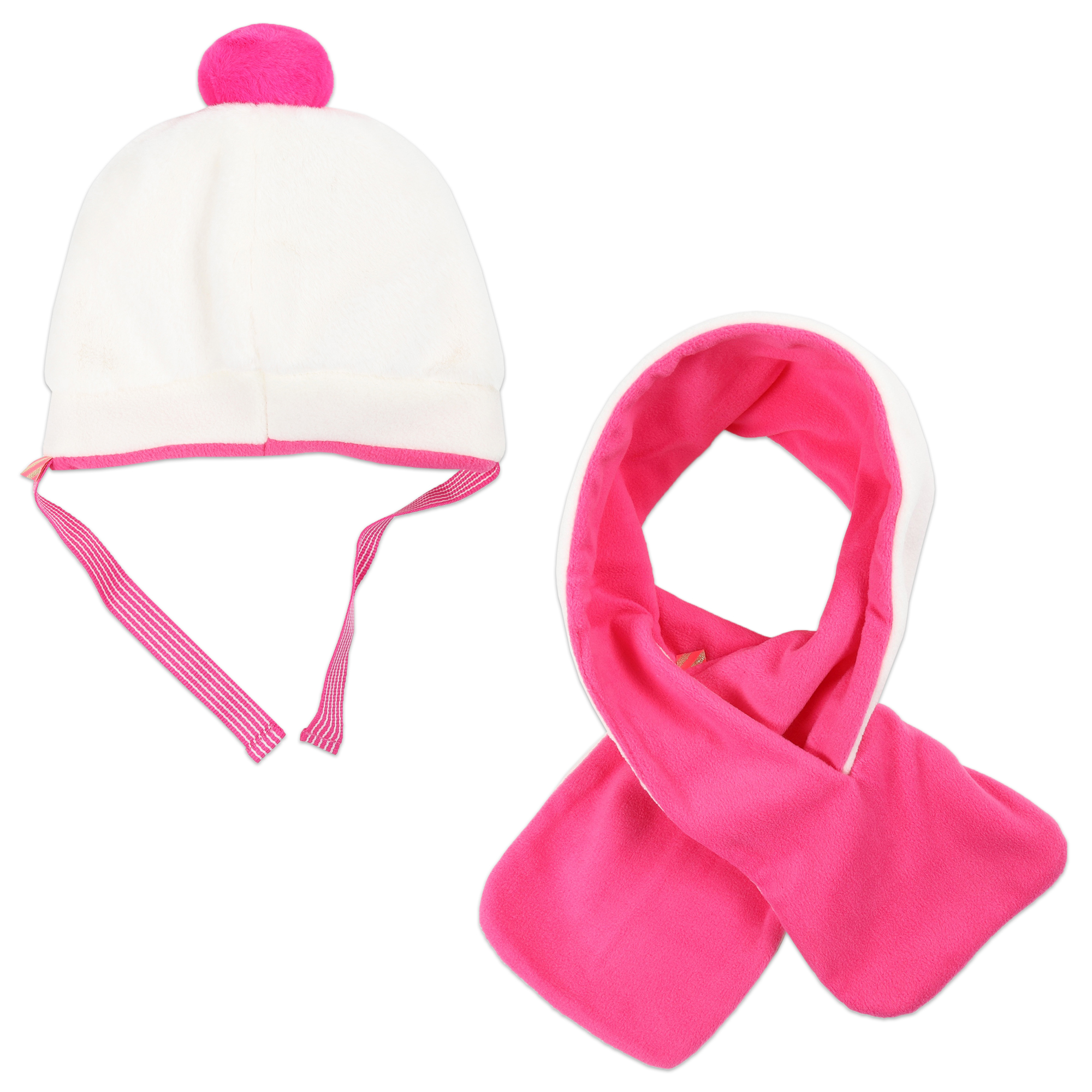Hat and scarf with patch BILLIEBLUSH for GIRL
