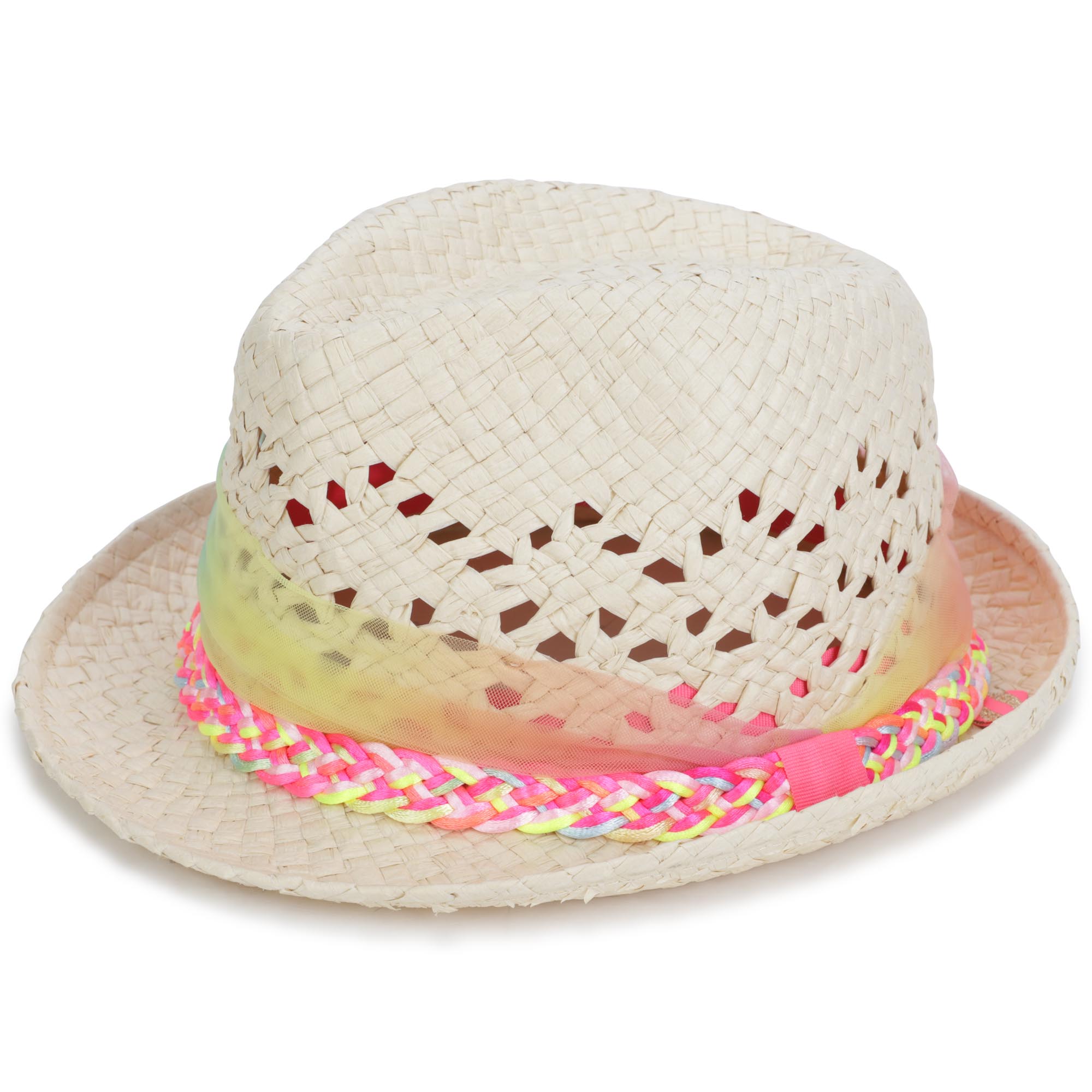 Straw and Tulle Hat BILLIEBLUSH for GIRL