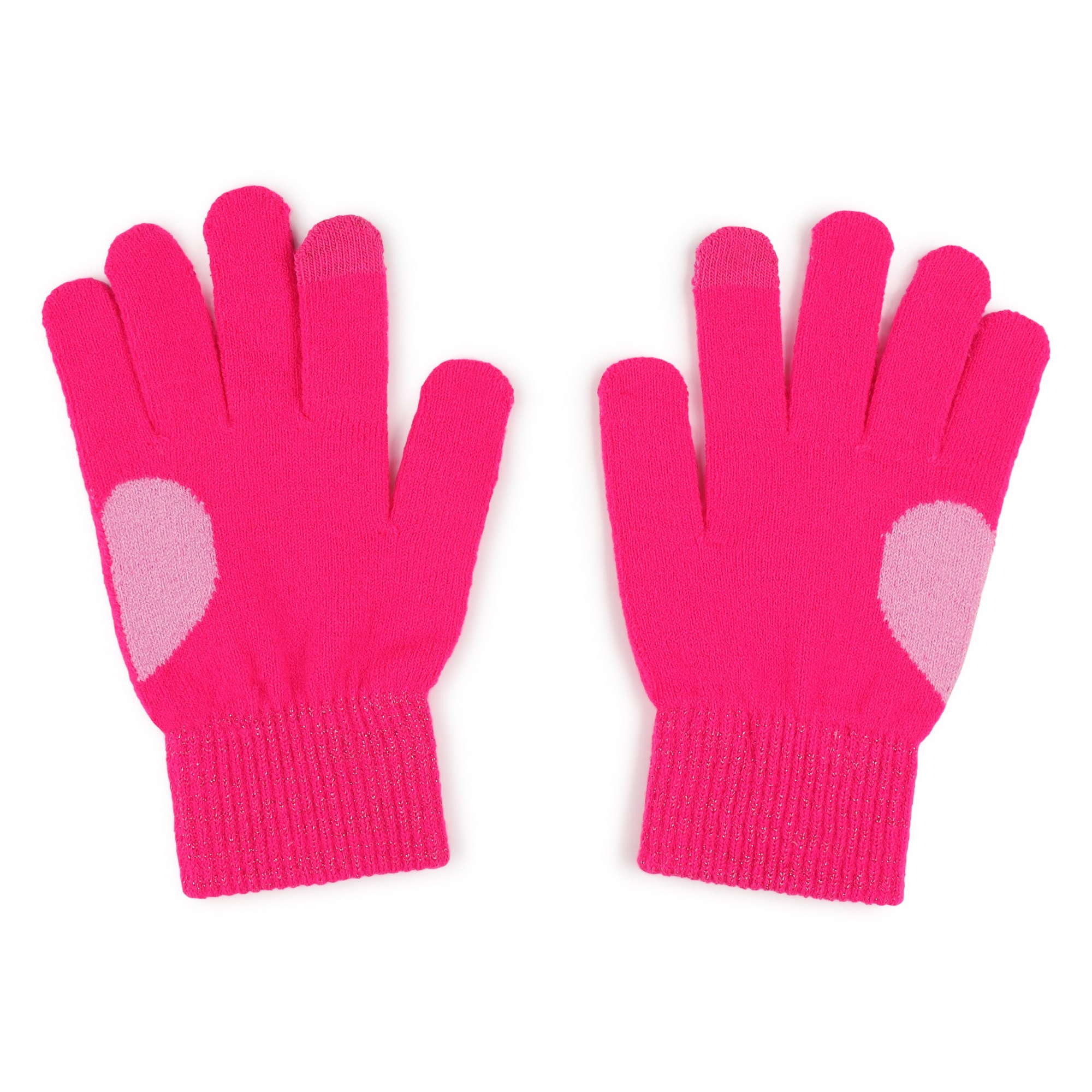 Metallic-knit gloves BILLIEBLUSH for GIRL