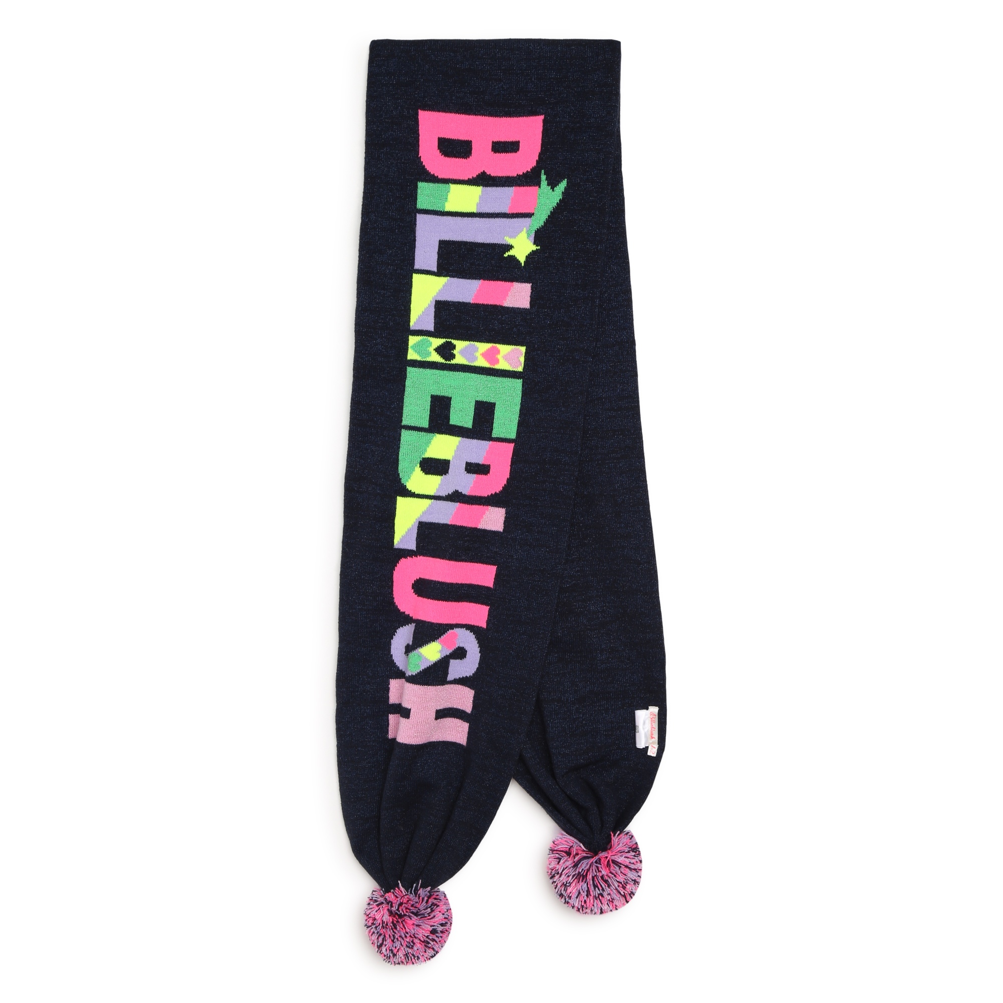 Sjaal met logo en pompons BILLIEBLUSH Voor