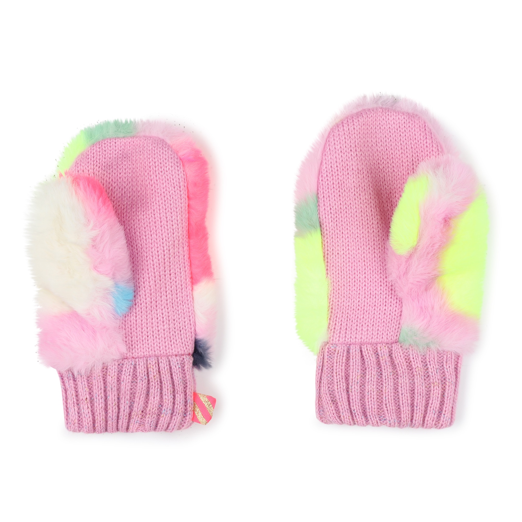 Fluffy polar fleece mittens BILLIEBLUSH for GIRL
