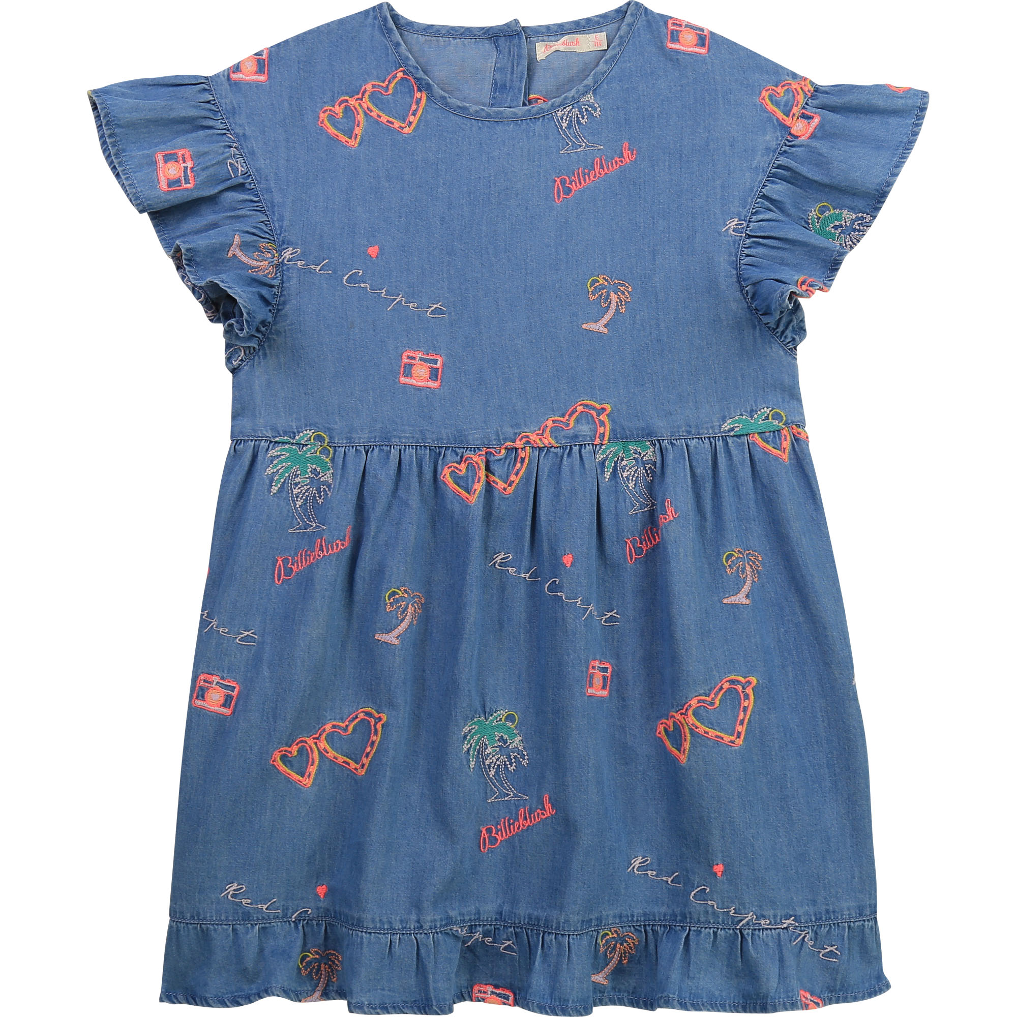 Embroidered denim dress BILLIEBLUSH for GIRL