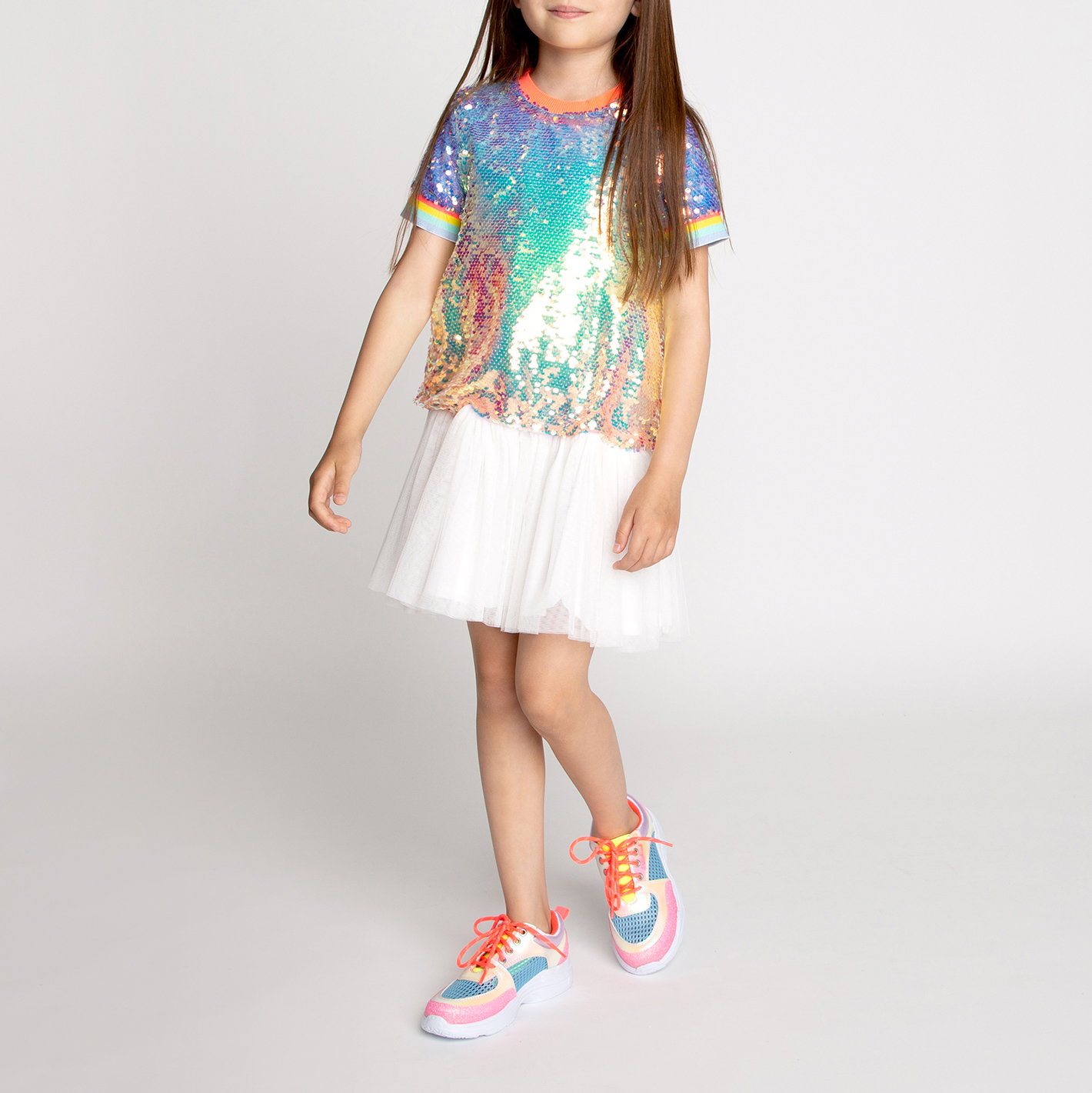 Dual-material lined dress BILLIEBLUSH for GIRL