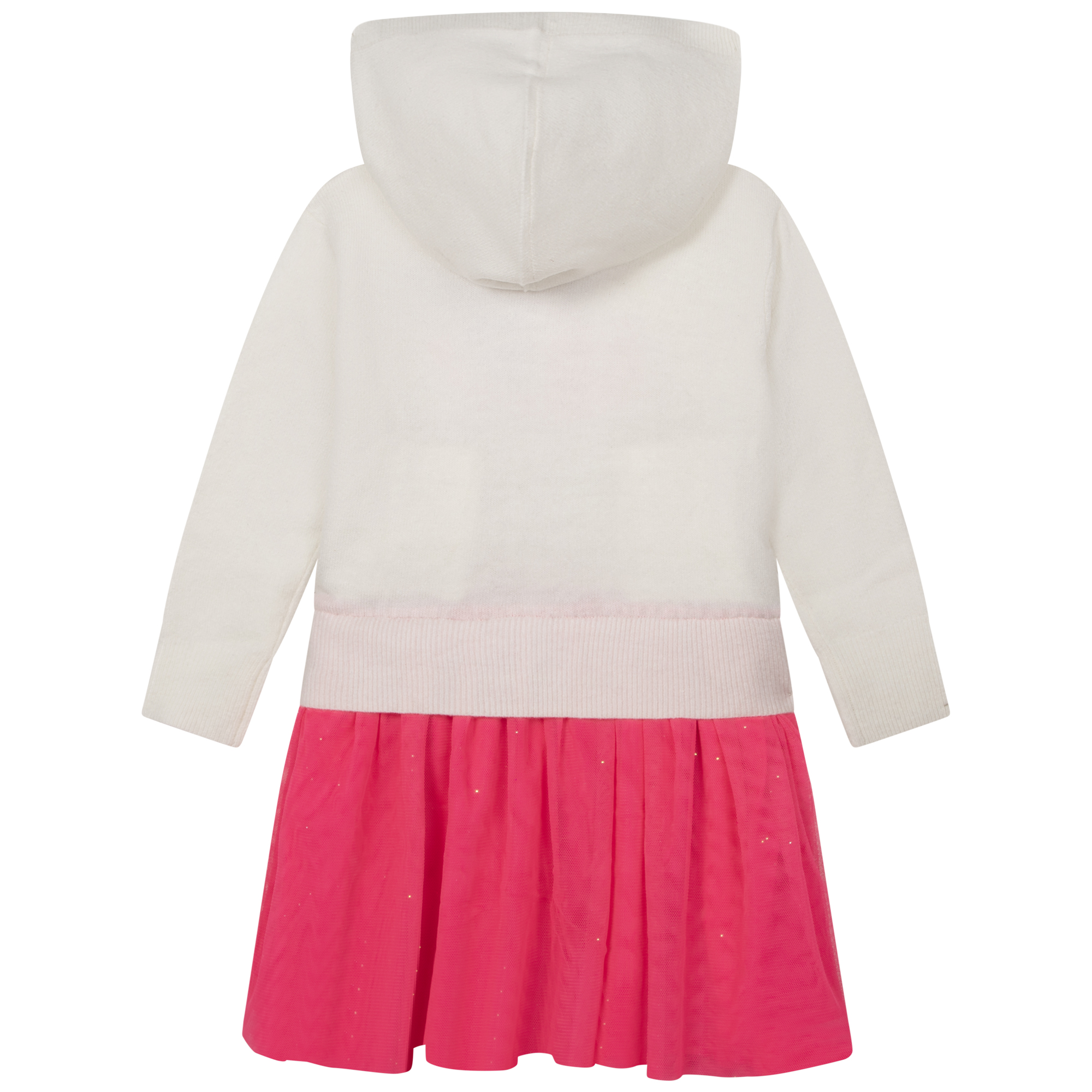 Hooded knitted and tulle dress BILLIEBLUSH for GIRL