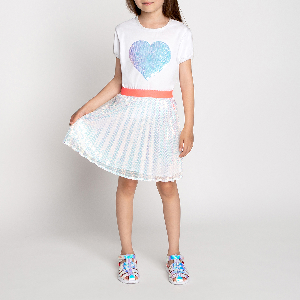 Pleated tulle and sequin skirt BILLIEBLUSH for GIRL