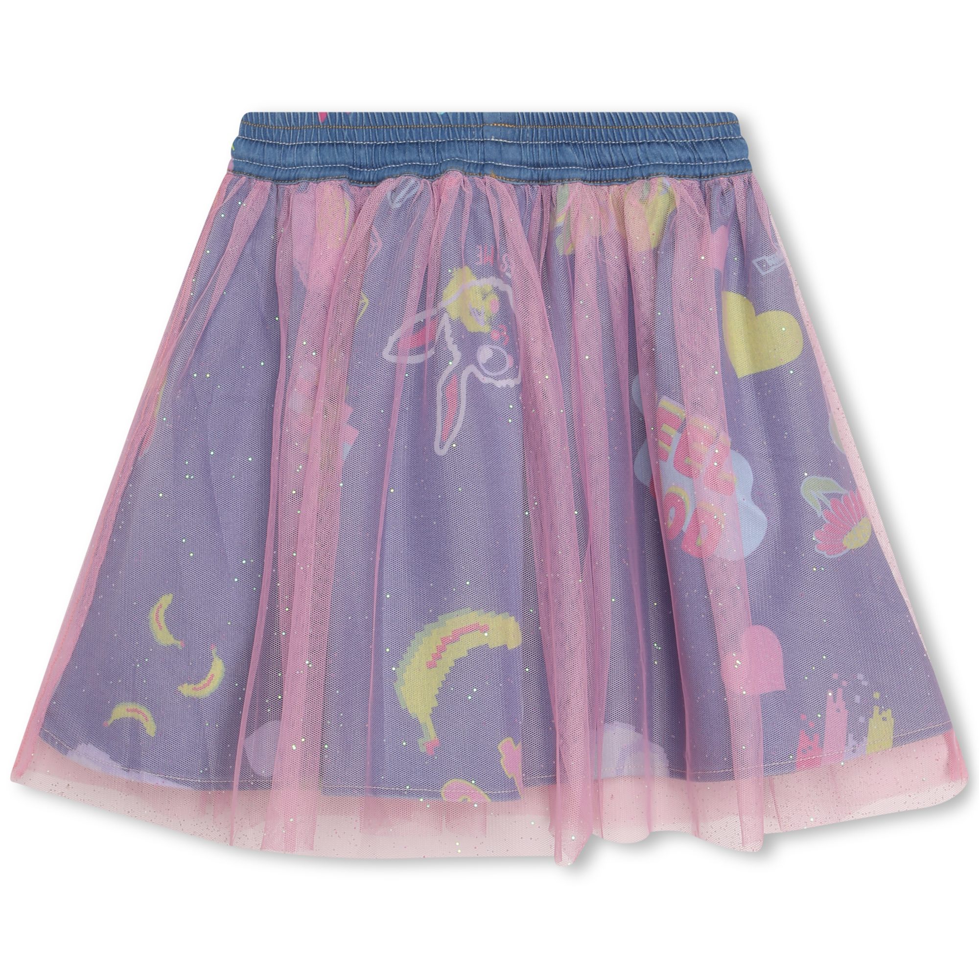 Sparkly bi-material skirt BILLIEBLUSH for GIRL