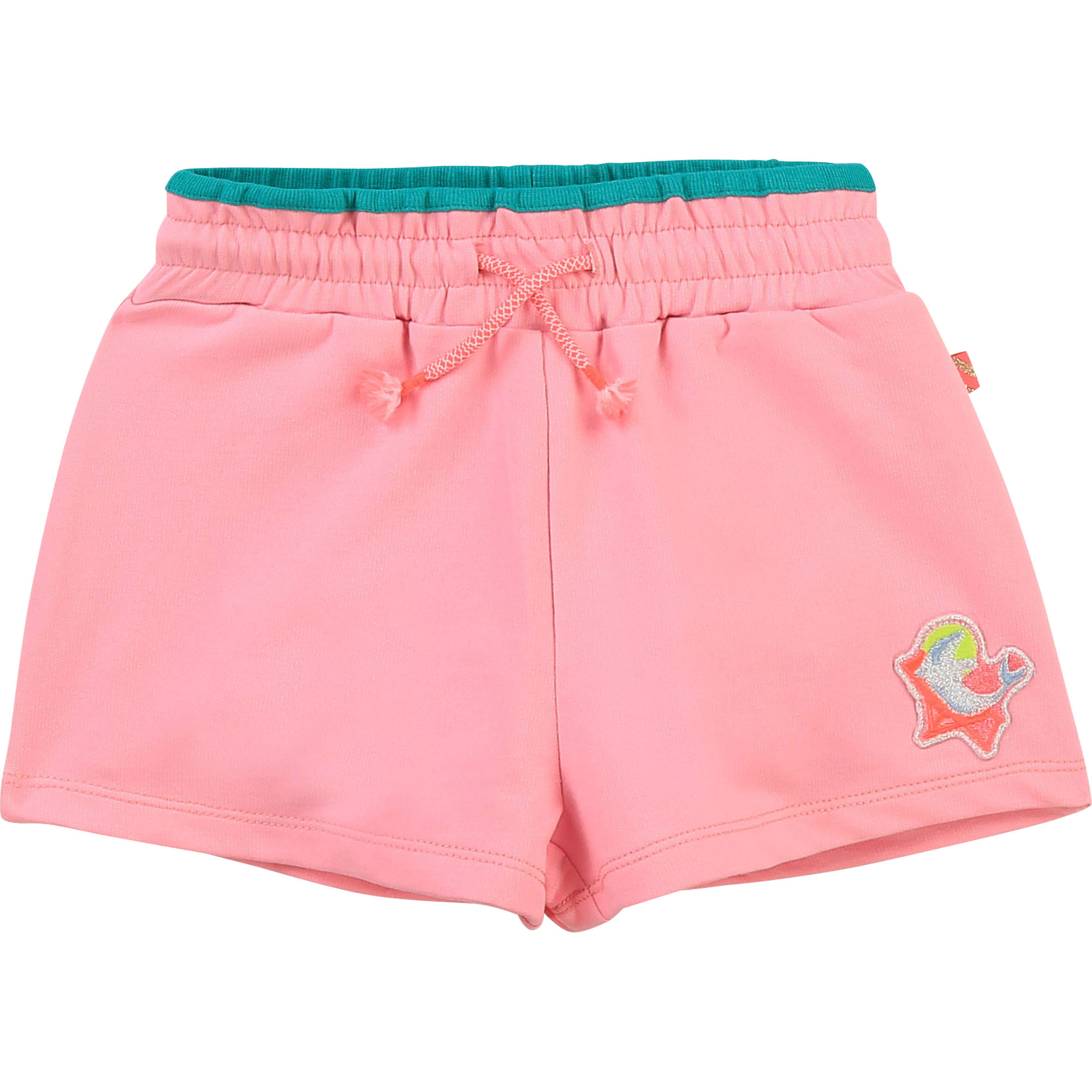 Fleece shorts with a patch BILLIEBLUSH for GIRL