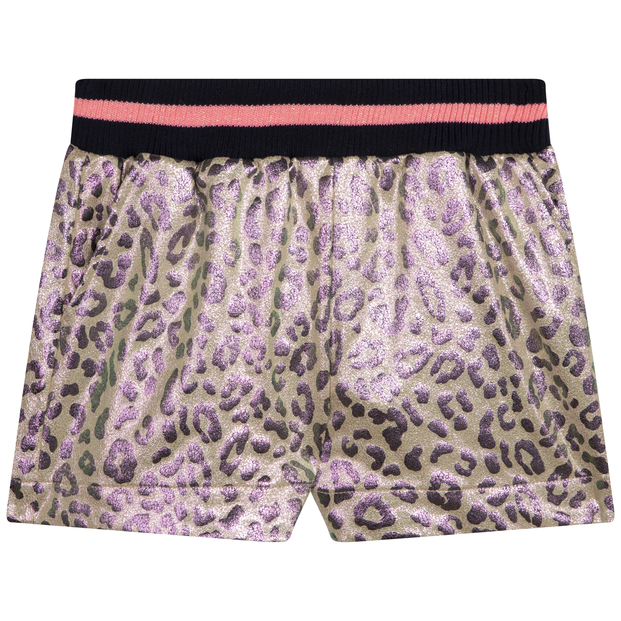 Coated canvas leopard shorts BILLIEBLUSH for GIRL