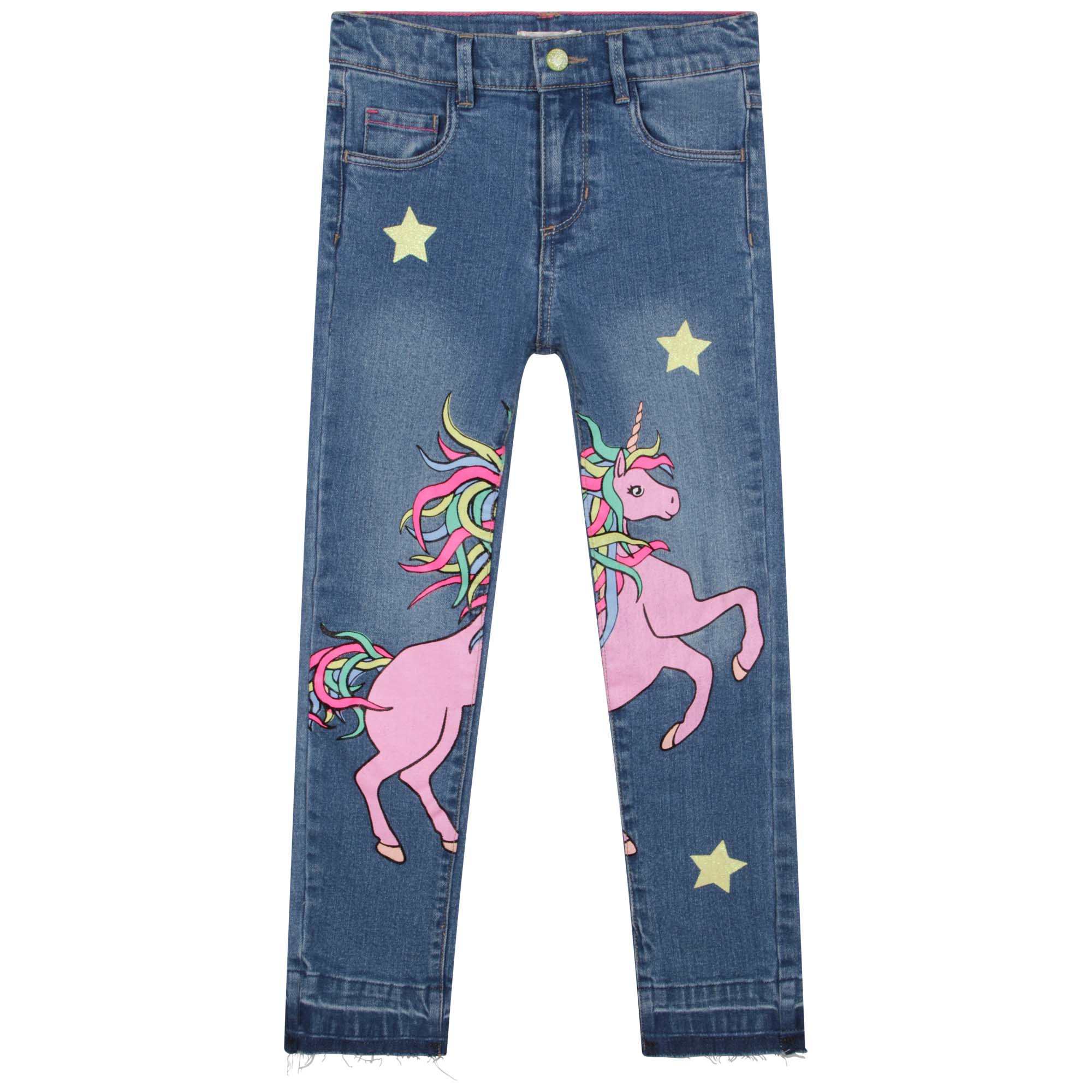 Unicorn Print Jeans BILLIEBLUSH for GIRL