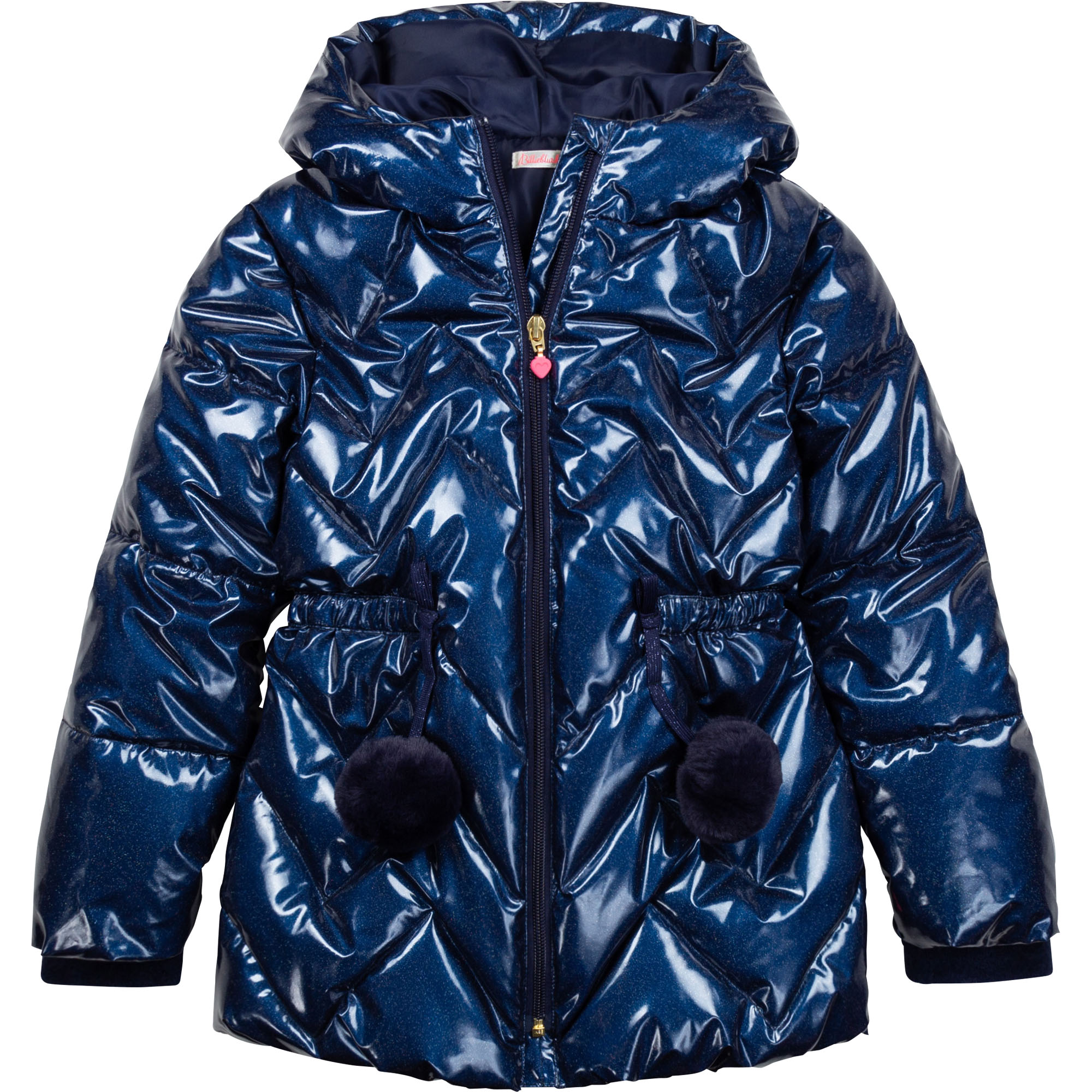 Adjustable hooded puffer jacket BILLIEBLUSH for GIRL