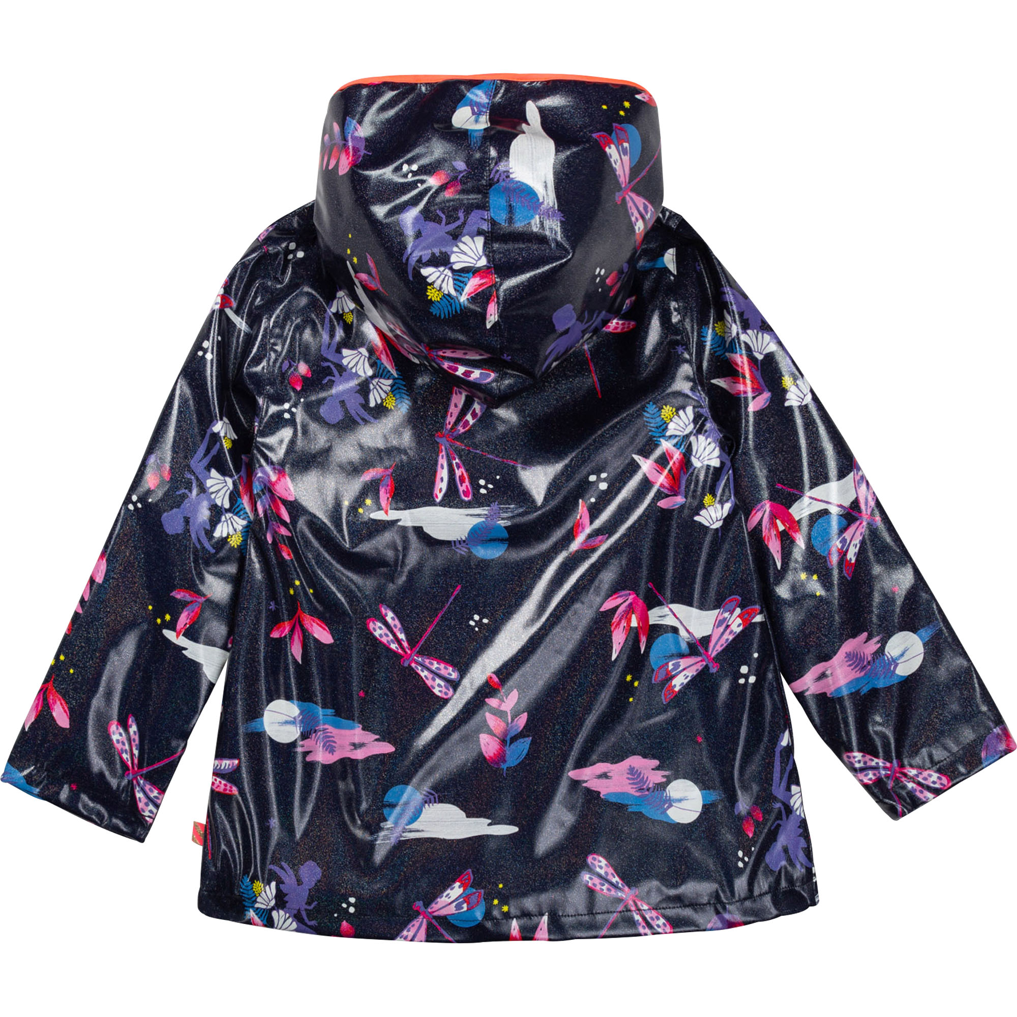Printed hooded rain jacket BILLIEBLUSH for GIRL