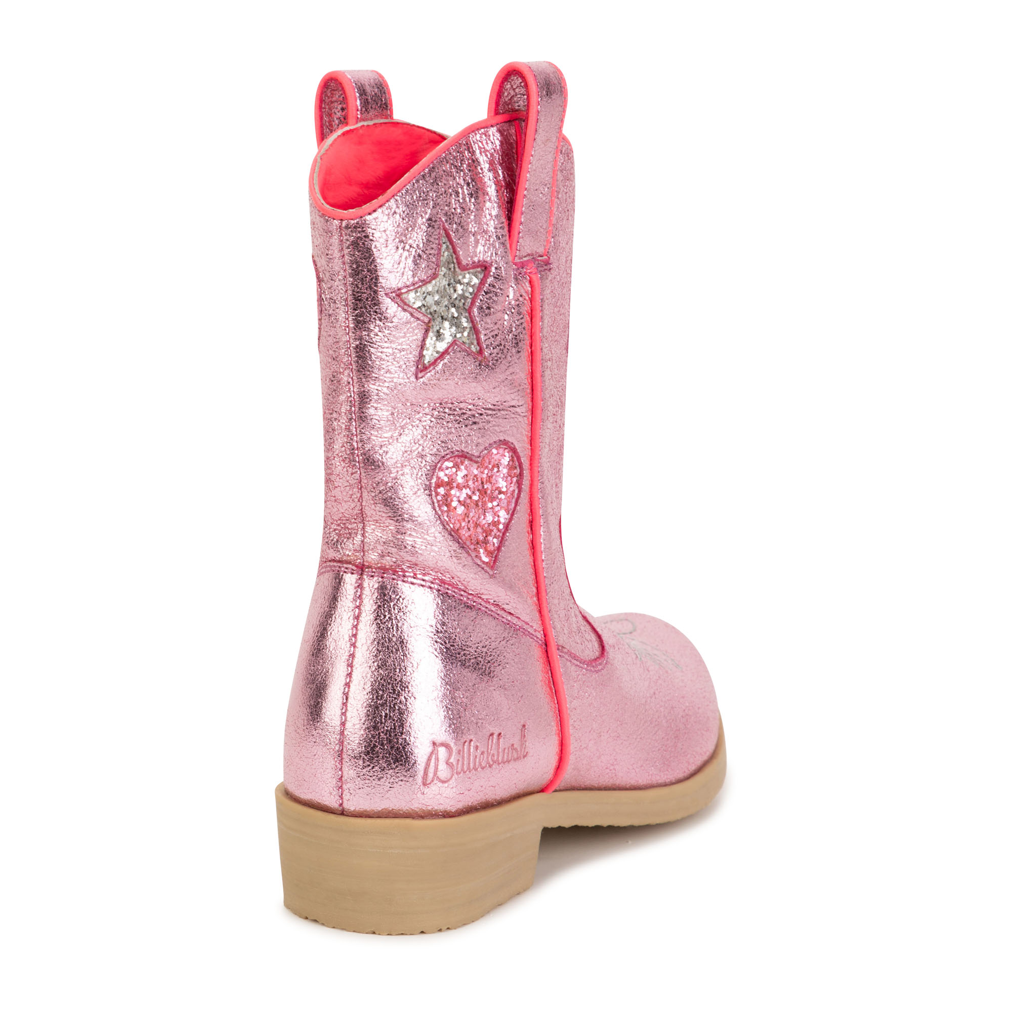 Zipped leather cowboy boots BILLIEBLUSH for GIRL