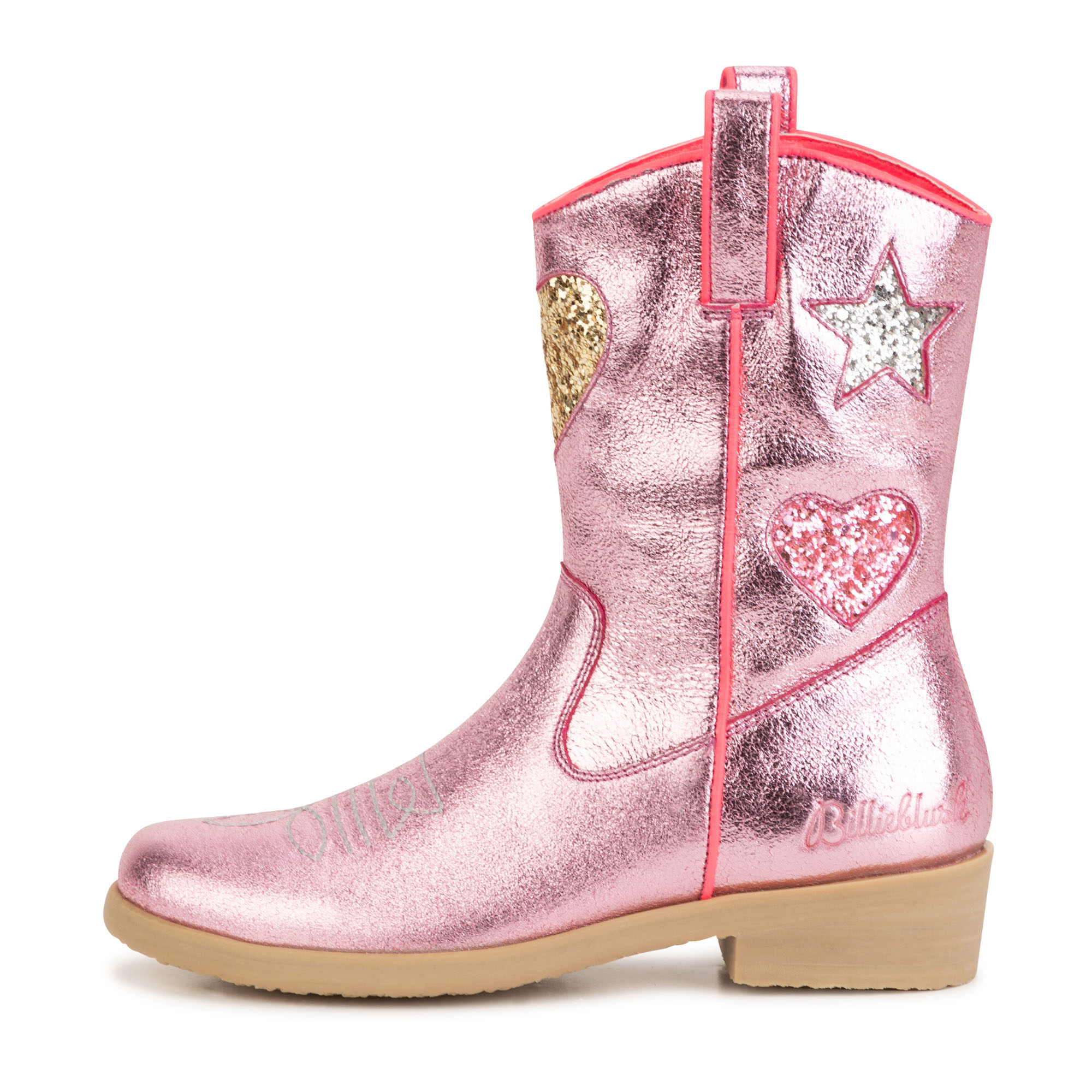 Zipped leather cowboy boots BILLIEBLUSH for GIRL